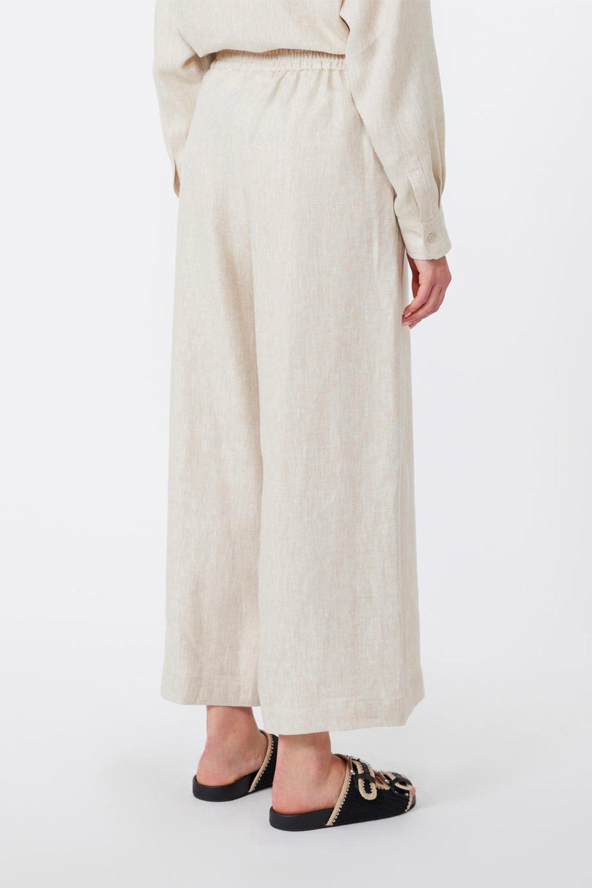 MAXMARA'S BRANDS PANTALONE LUNGO  GREIGE / 34 Pantaloni in lino donna Weekend Max Mara Wkdfelino