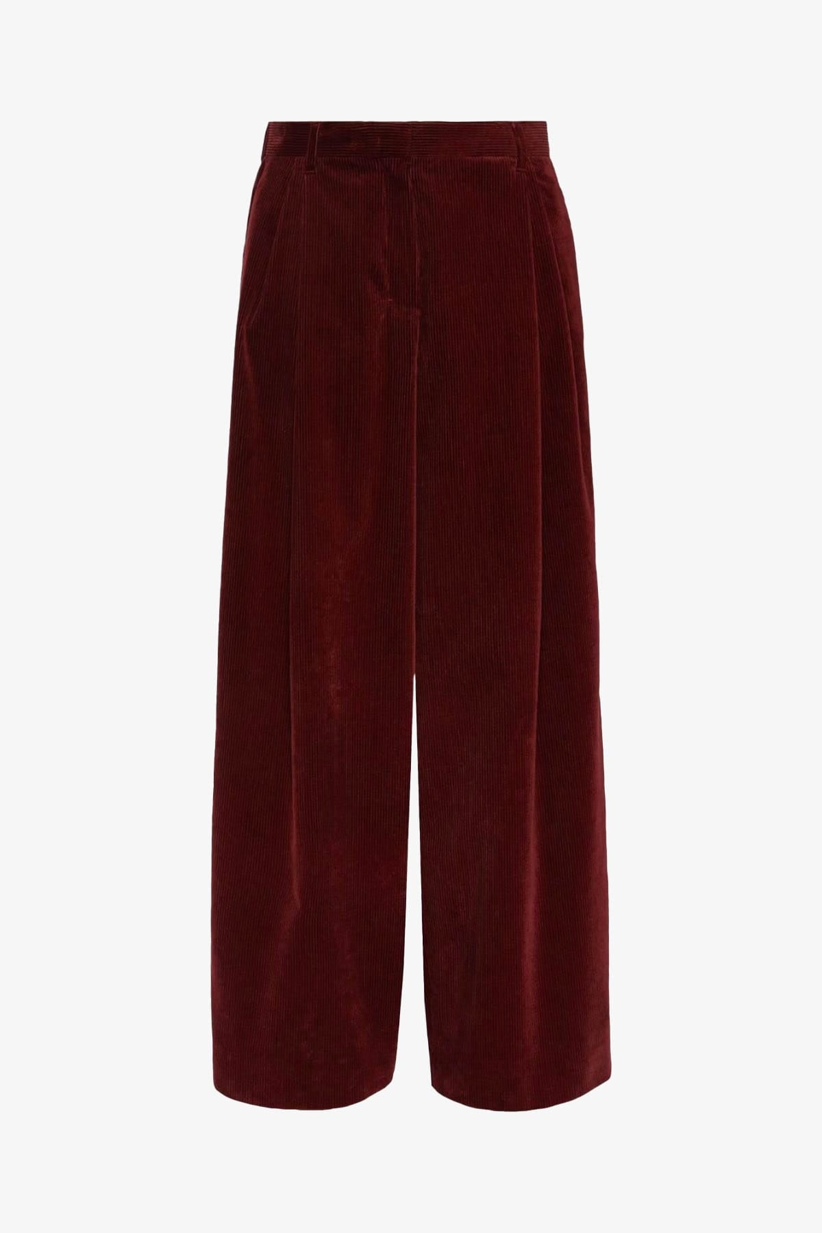 MAXMARA'S BRANDS PANTALONE LUNGO  BLU SCURO / 34 Pantaloni in velluto di cotone donna over 'S Max Mara Smmcorona