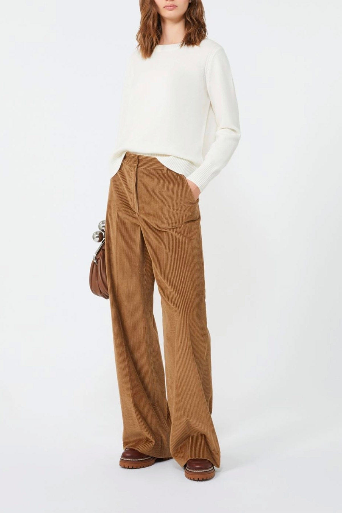 MAXMARA&#39;S BRANDS PANTALONE LUNGO  Pantaloni in velluto di cotone donna Weekend Max Mara Tania