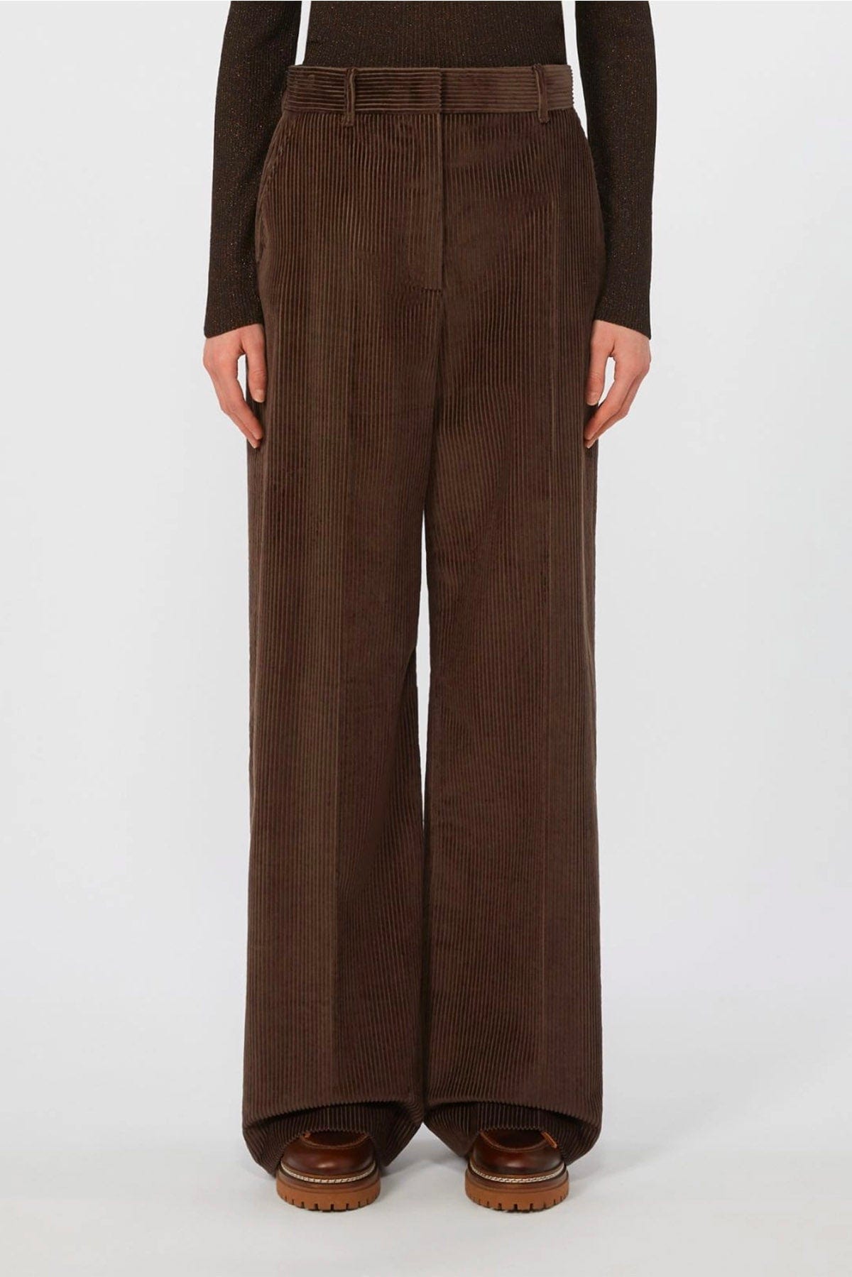 MAXMARA&#39;S BRANDS PANTALONE LUNGO  Pantaloni in velluto di cotone donna Weekend Max Mara Tania
