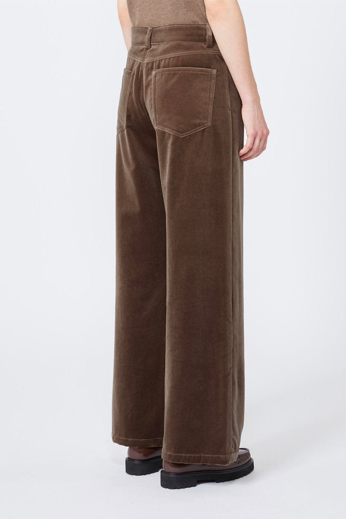 MAXMARA'S BRANDS PANTALONE LUNGO  CAMMELLO / 34 Pantaloni in velluto donna 'S Max Mara Eiffel