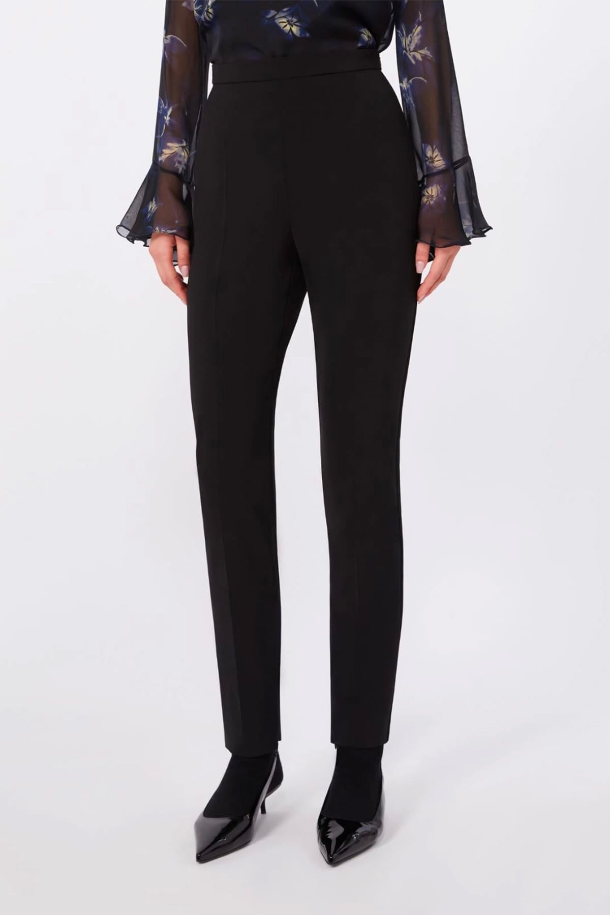 MAXMARA'S BRANDS PANTALONE LUNGO  NERO / 34 Pantaloni neri donna Max Mara Studio Mstcrespo
