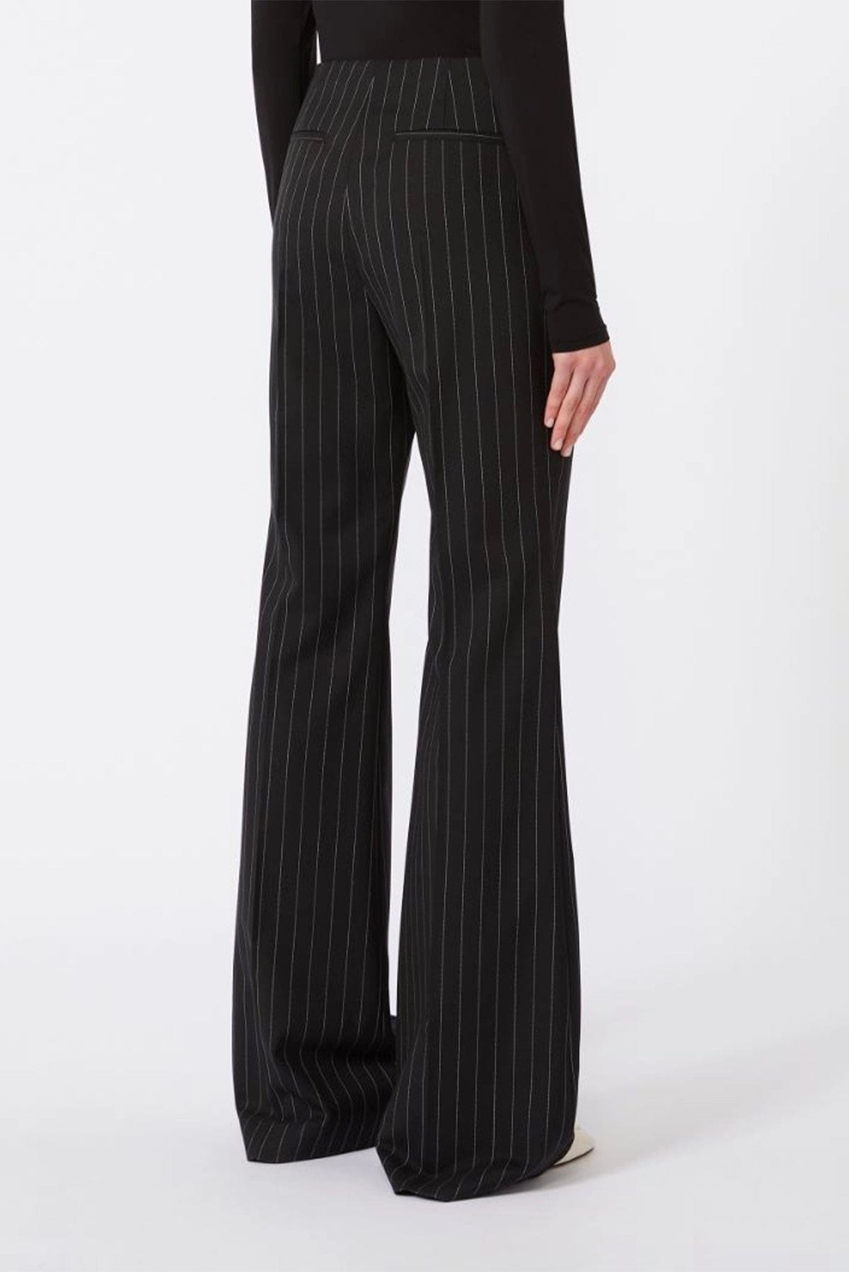 MAXMARA'S BRANDS PANTALONE LUNGO  Pantaloni neri gessati donna Sportmax Spxvisino