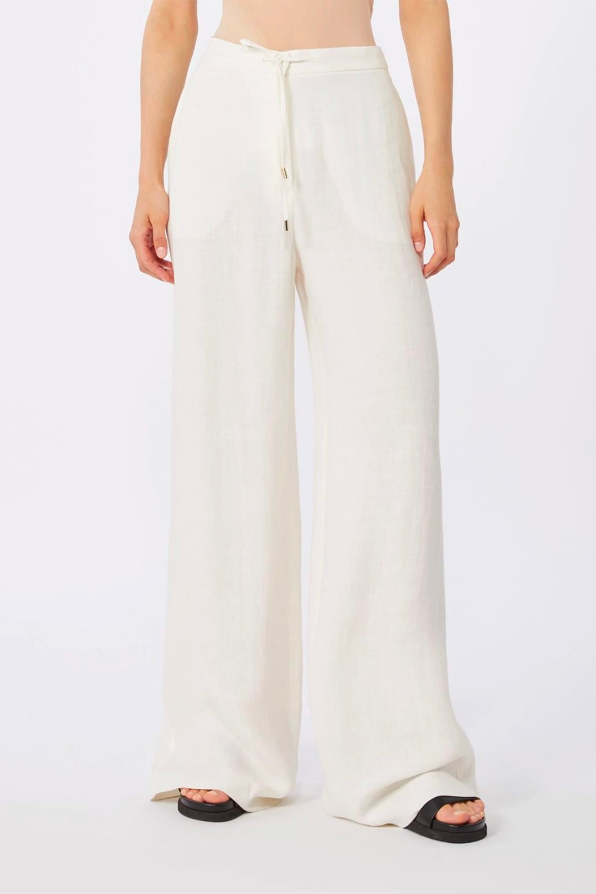MAXMARA'S BRANDS PANTALONE LUNGO  BIANCO / 34 Pantaloni over bianchi donna Max Mara Studio Mstpelota