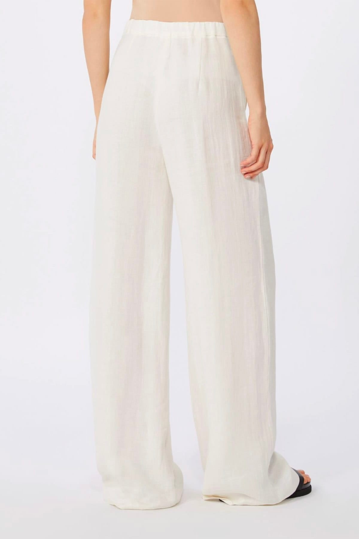 MAXMARA'S BRANDS PANTALONE LUNGO  Pantaloni over bianchi donna Max Mara Studio Mstpelota