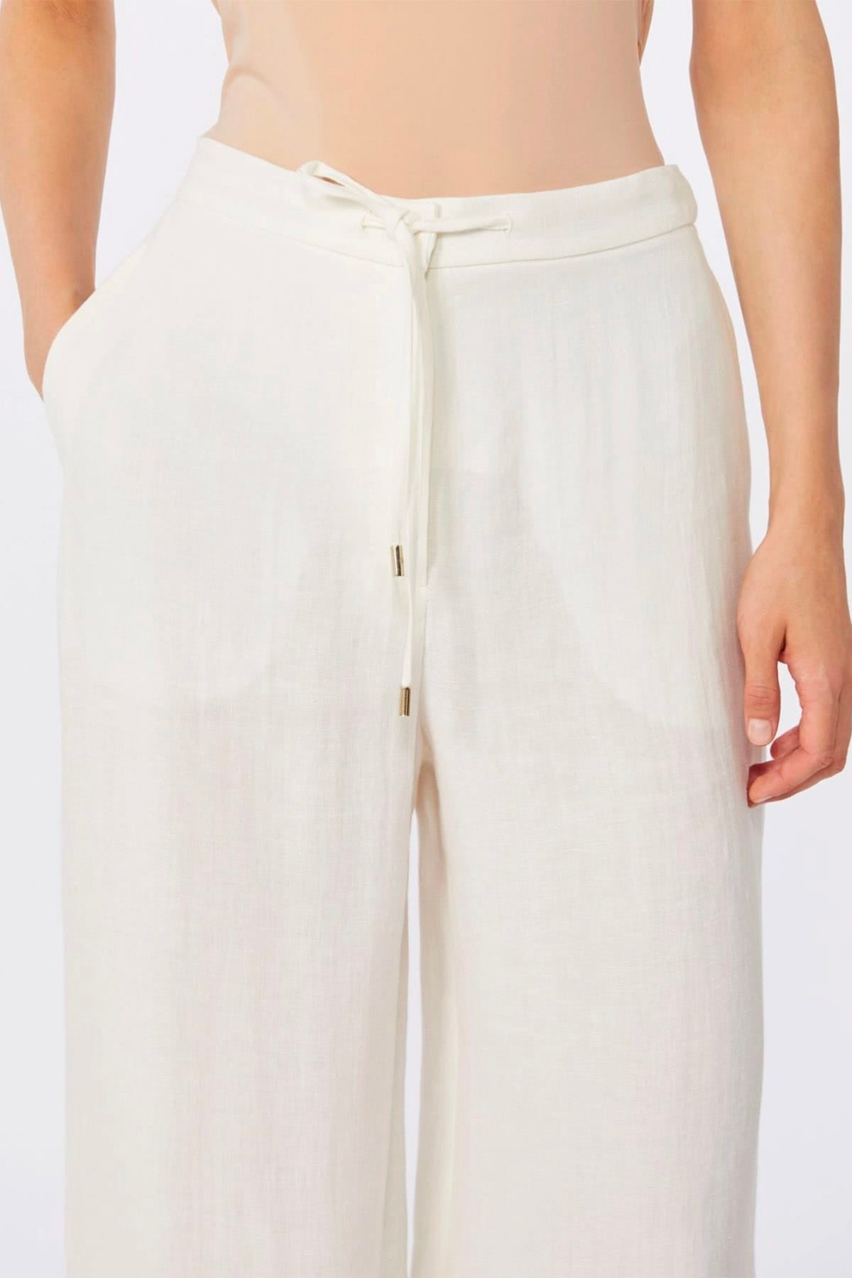 MAXMARA'S BRANDS PANTALONE LUNGO  Pantaloni over bianchi donna Max Mara Studio Mstpelota