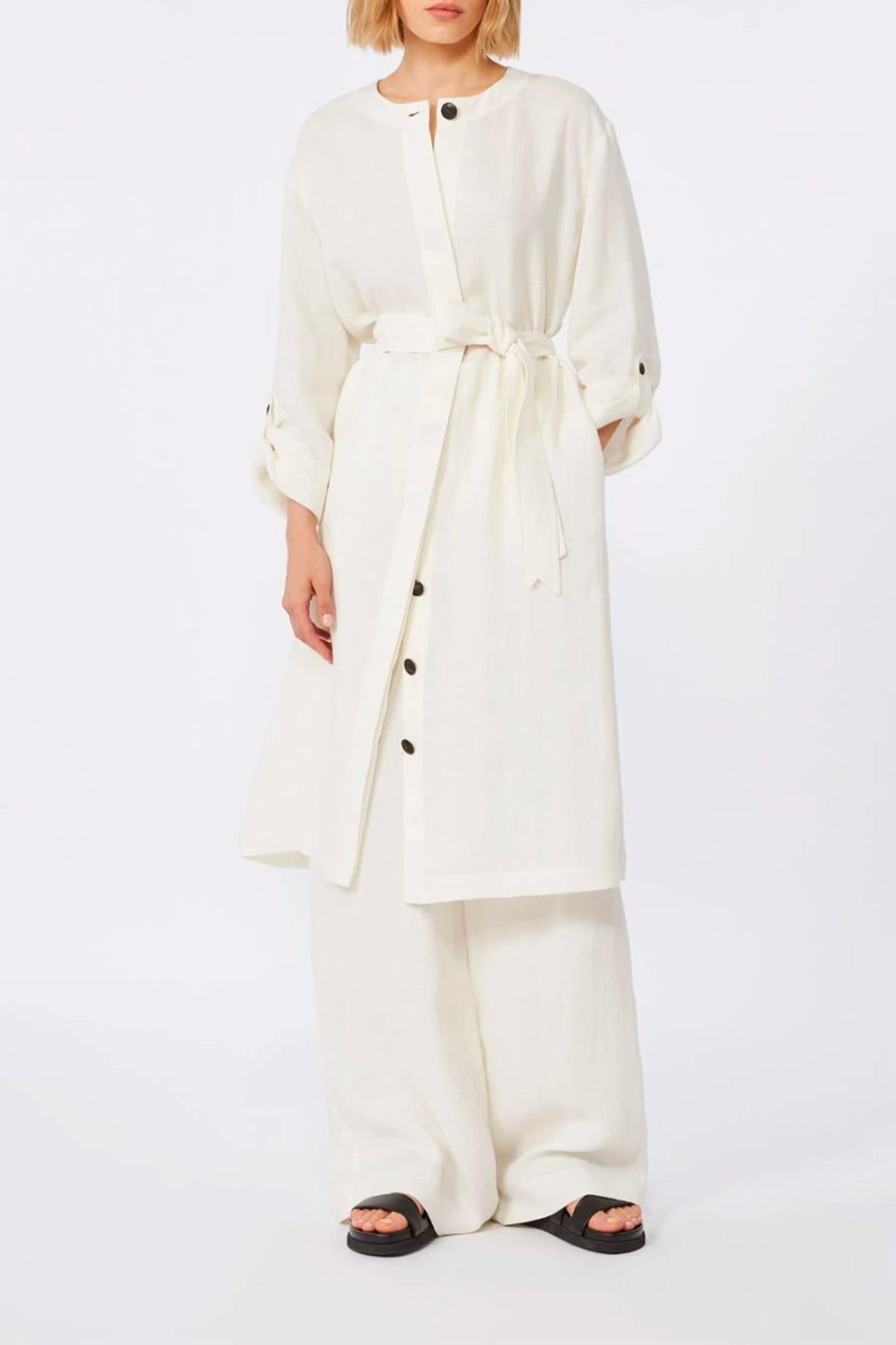 MAXMARA'S BRANDS PANTALONE LUNGO  Pantaloni over bianchi donna Max Mara Studio Mstpelota