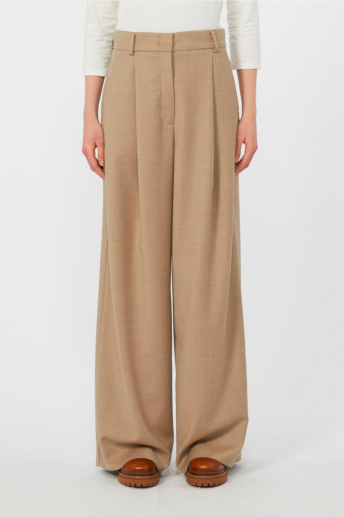 MAXMARA&#39;S BRANDS PANTALONE LUNGO  Pantaloni over donna in lana Weekend Max Mara Globale