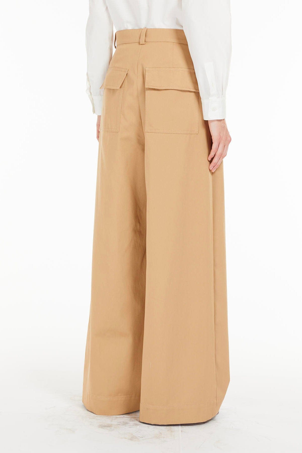 MAXMARA&#39;S BRANDS PANTALONE LUNGO  Pantaloni Over Donna Max Mara Weekend Nebbie