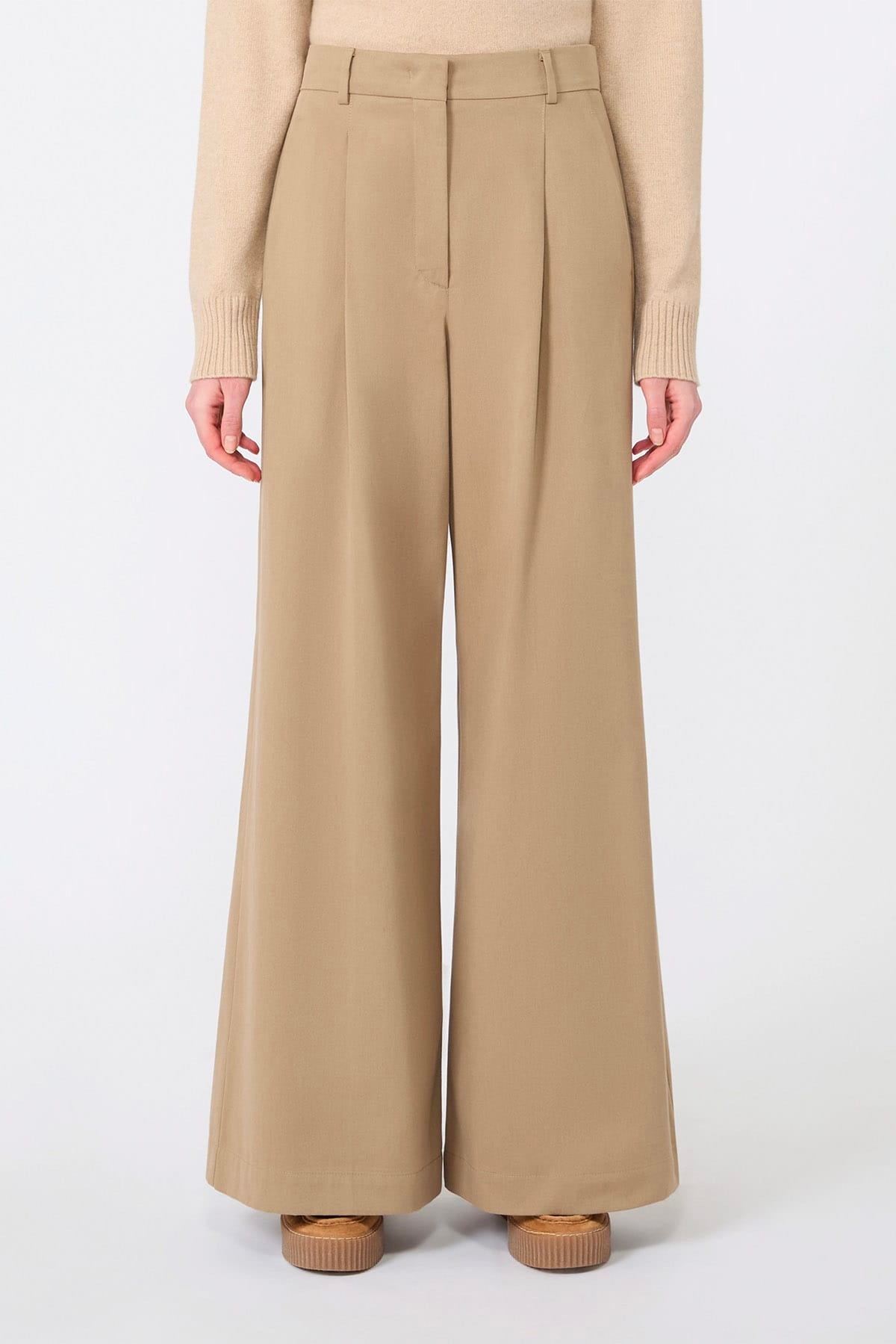 MAXMARA'S BRANDS PANTALONE LUNGO  BEIGE / 34 Pantaloni over donna Max Mara Weekend Wkdeditto