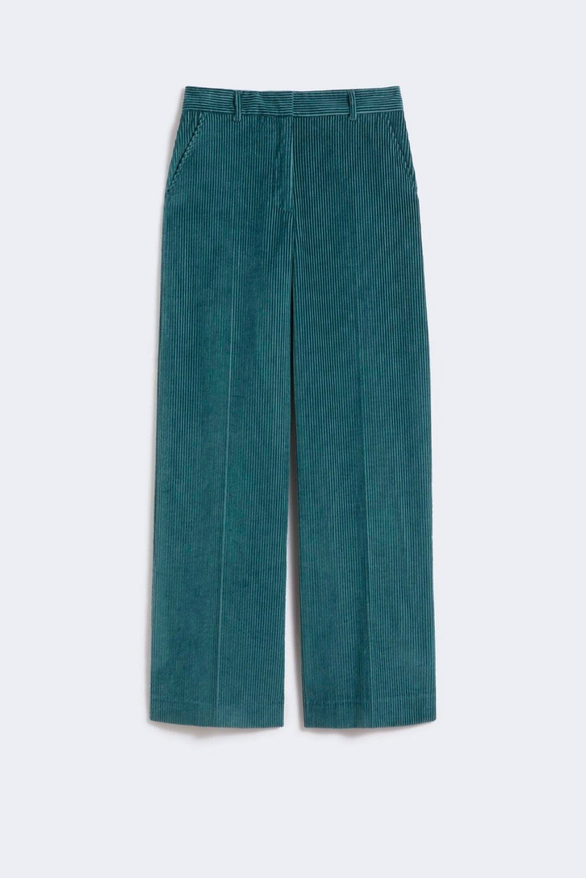 MAXMARA'S BRANDS PANTALONE LUNGO  PETROLIO / 34 Pantaloni in velluto di cotone donna Weekend Max Mara Tania