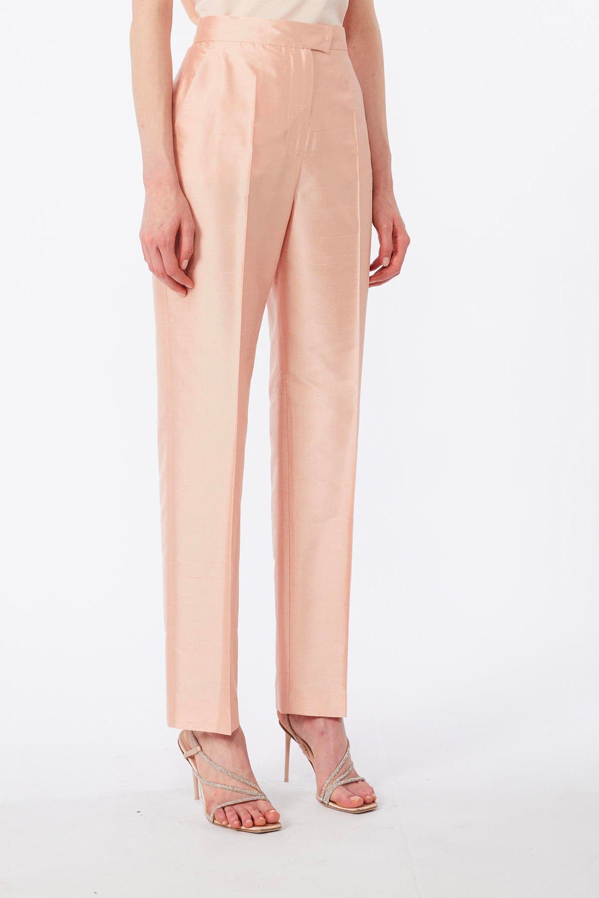 MAXMARA'S BRANDS PANTALONE LUNGO  ROSA CIPRIA / 34 Pantaloni donna Max Mara Studio Elegante Mseorata