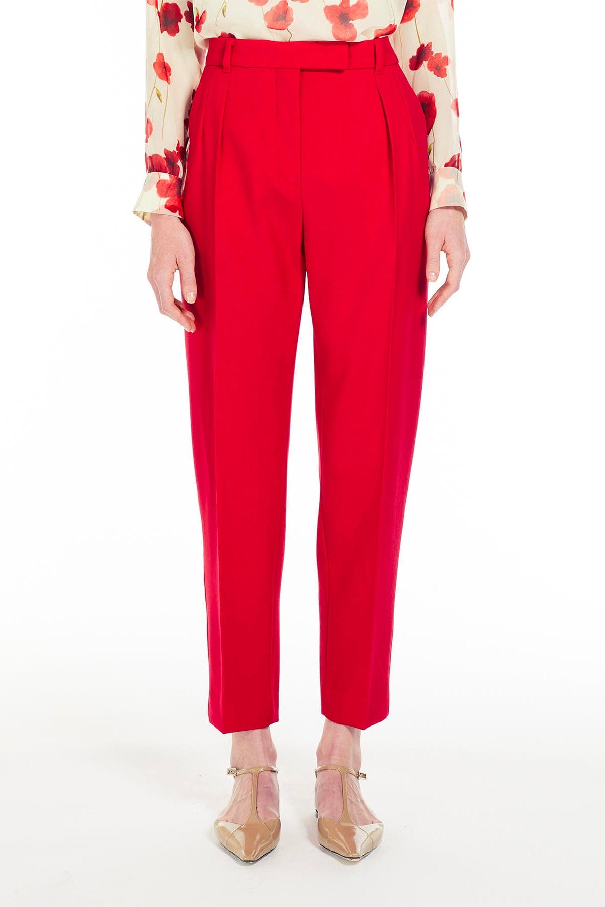 MAXMARA&#39;S BRANDS PANTALONE LUNGO  ROSSO / 34 Pantaloni Donna Max Mara Studio Oliver