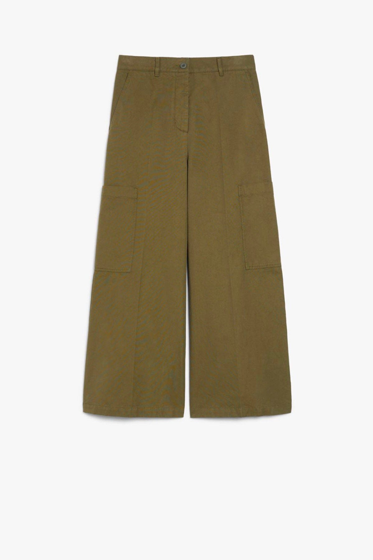 MAXMARA&#39;S BRANDS PANTALONE LUNGO  VERDE KAKI / 34 Pantaloni donna Max Mara Weekend Quiz