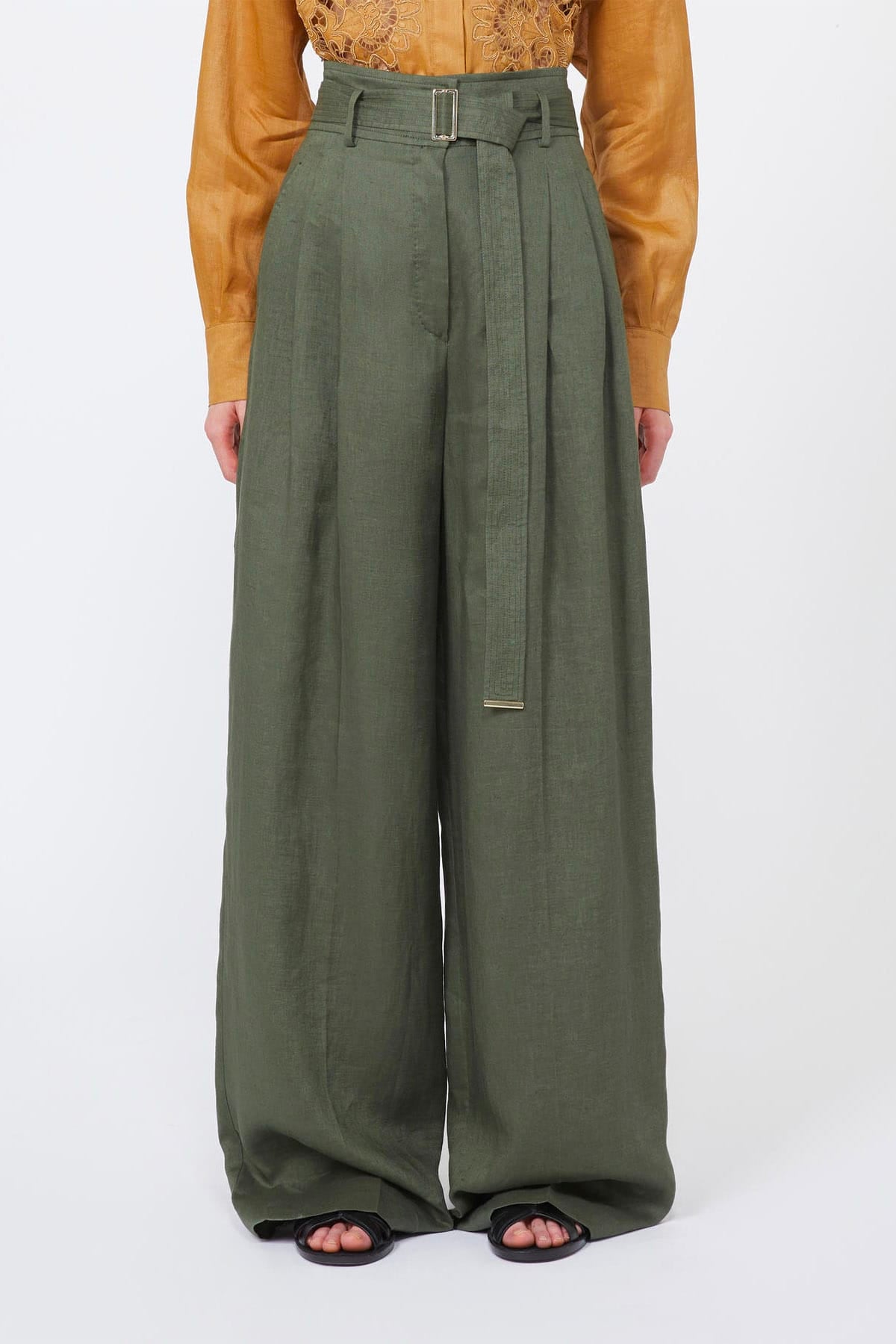 MAXMARA'S BRANDS PANTALONE LUNGO  CORDA / 34 Pantaloni in lino donna Max Mara Studio Mstmateria