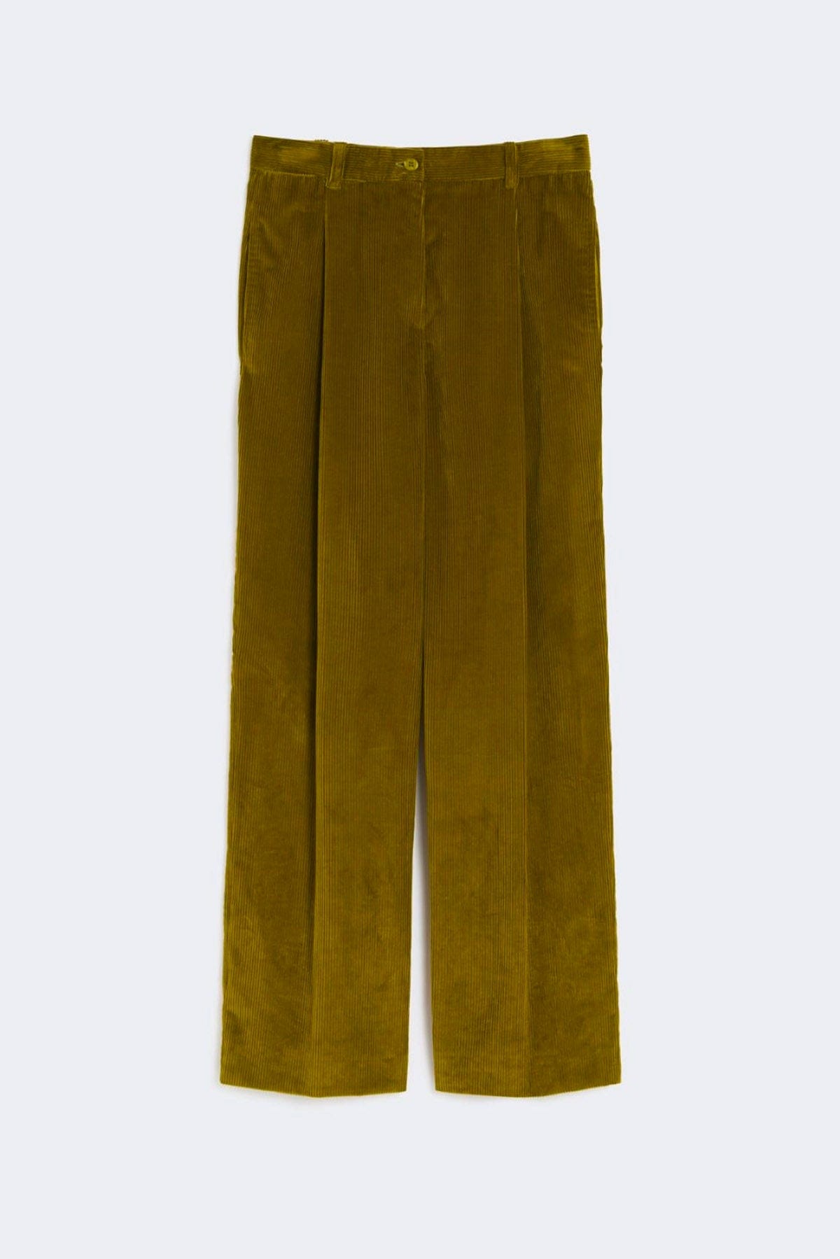 MAXMARA'S BRANDS PANTALONE LUNGO  VERDE OLIO / 34 Pantaloni in velluto donna Max Mara Weekend Ordine