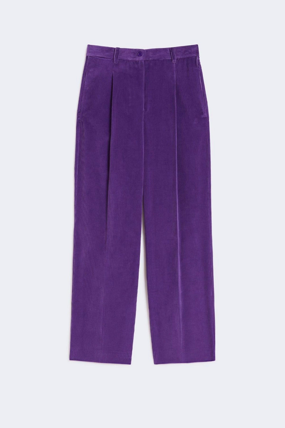 MAXMARA&#39;S BRANDS PANTALONE LUNGO  VIOLA / 34 Pantaloni in velluto donna Max Mara Weekend Ordine
