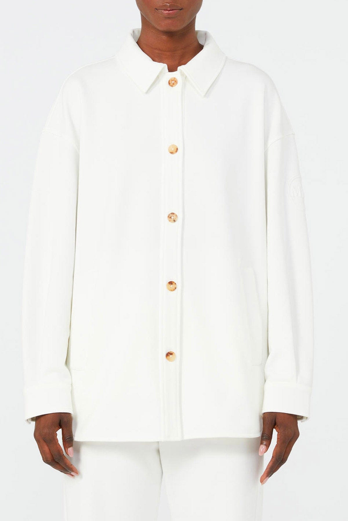 MAXMARA'S BRANDS POLO  BIANCO OTTICO / XXS Felpa bianco donna Max Mara MM Comma