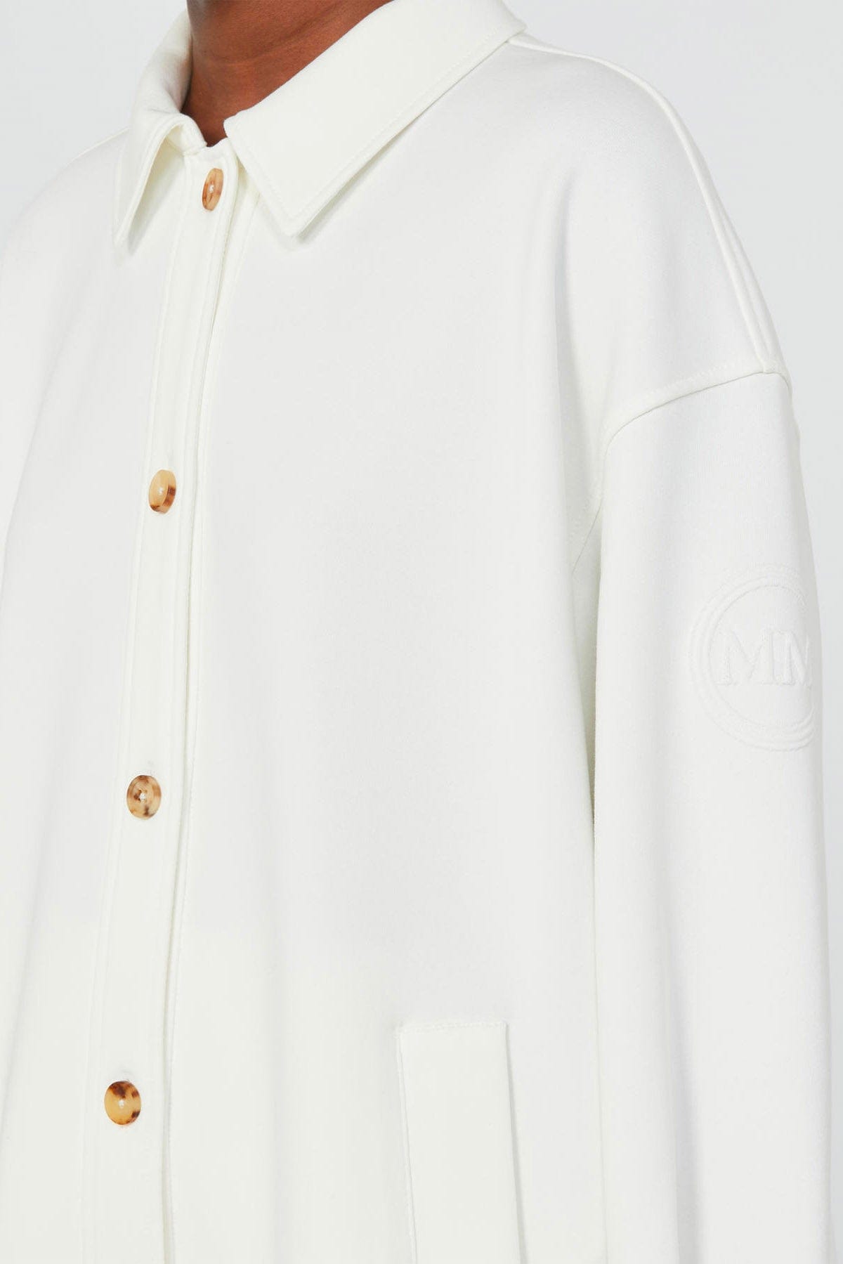 MAXMARA&#39;S BRANDS POLO  Felpa bianco donna Max Mara MM Comma
