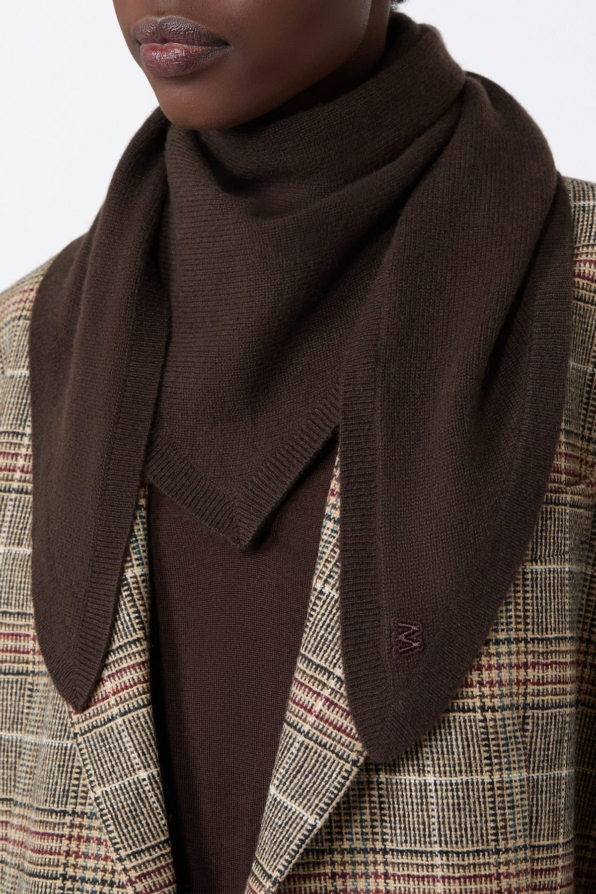 MAXMARA'S BRANDS SCIARPA-MAGLIA JERSEY CIOCCOLATO / UNICA Foulard in cashmere donna Max Mara Weekend Wkabosso