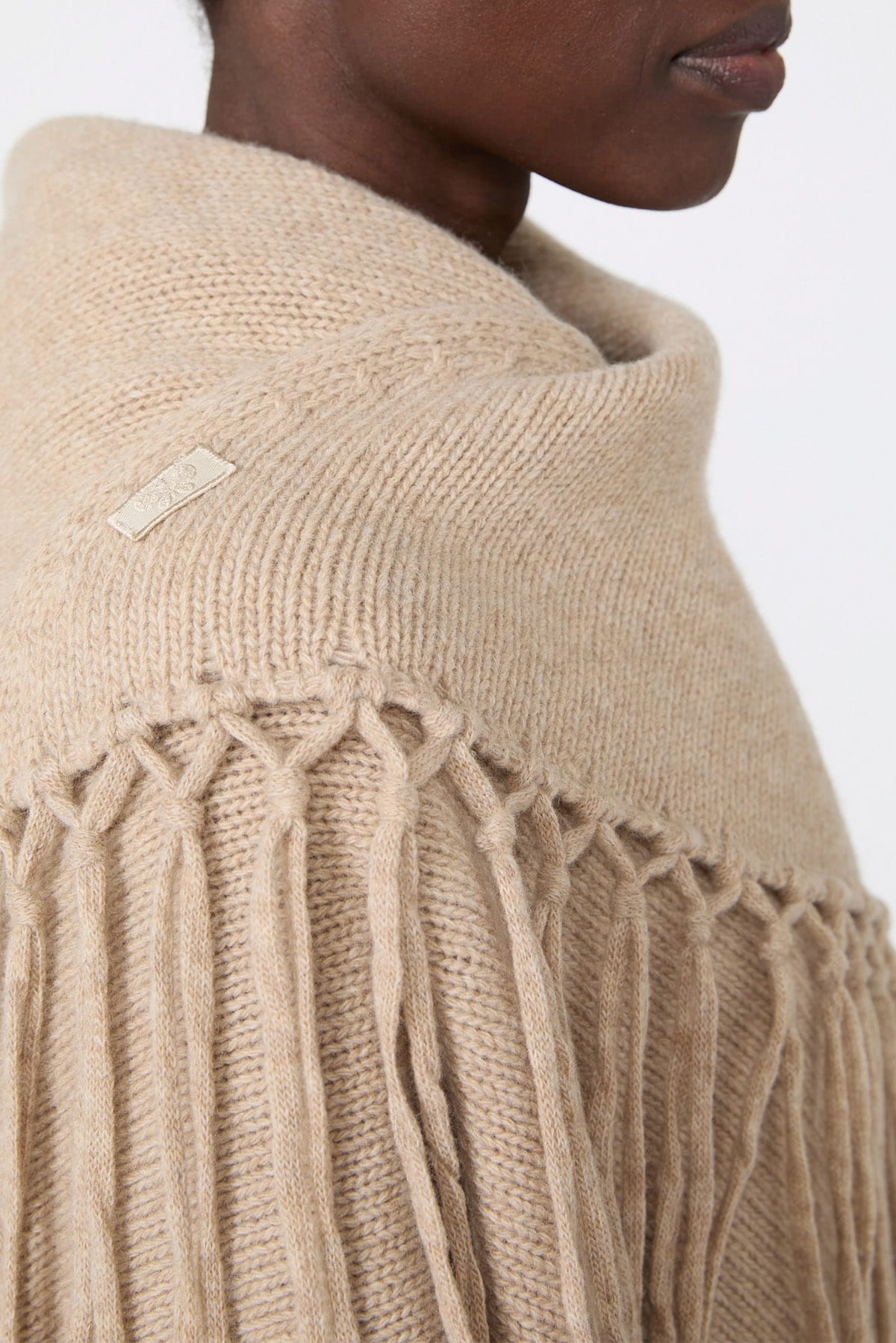 MAXMARA'S BRANDS SCIARPA-MAGLIA JERSEY Poncho in lana donna Max Mara Weekend Wkdtornado