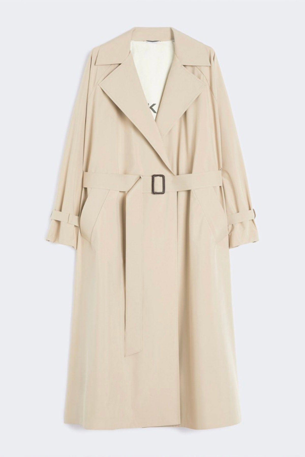 MAXMARA&#39;S BRANDS SOPRABITO-IMPERMEABILE  GRIGIO / 34 Impermeabile/Trench lungo donna Weekend Max Mara Fatto