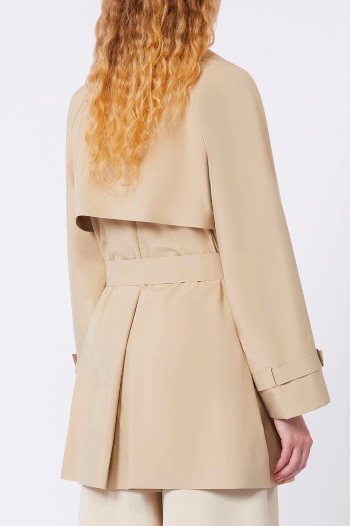 MAXMARA'S BRANDS SOPRABITO-IMPERMEABILE  BEIGE / 34 Impermeabile corto donna Max Mara Weekend Max Mara Wkdovatta