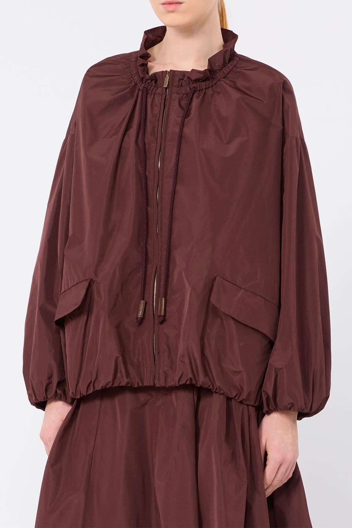 MAXMARA'S BRANDS SOPRABITO-IMPERMEABILE  DARK RUBY / 34 Impermeabile corto donna 'S Max Mara Smmonde
