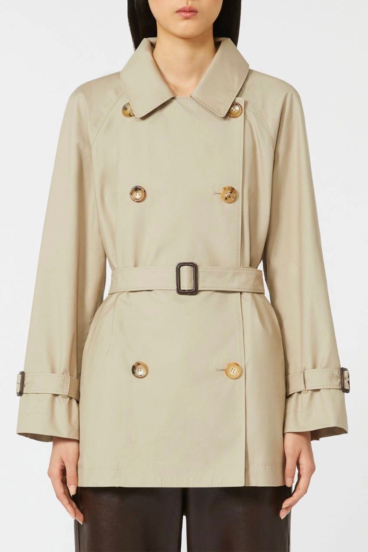 MAXMARA'S BRANDS SOPRABITO-IMPERMEABILE  SABBIA / 34 Impermeabile corto donna The Cube Max Mara Mtccalle