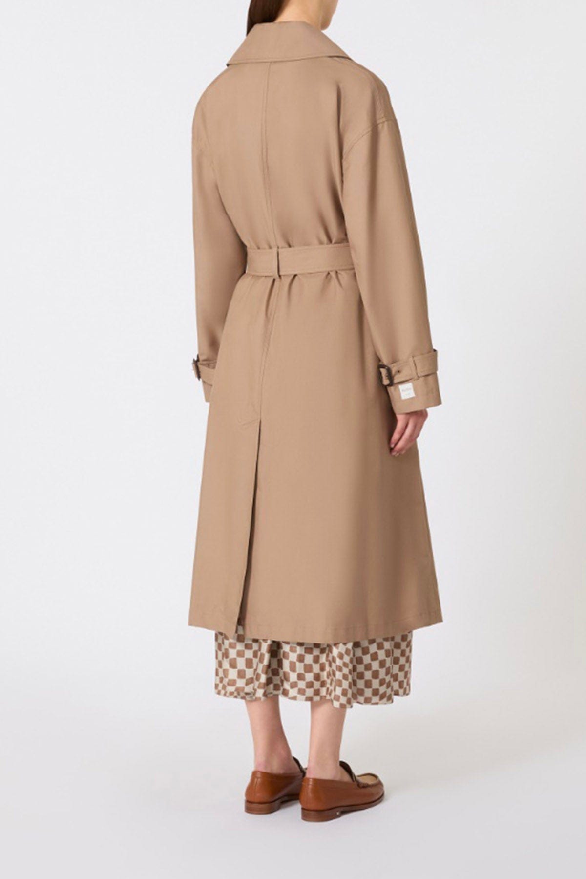 MAXMARA&#39;S BRANDS SOPRABITO-IMPERMEABILE  Impermeabile doppiopeto Max Mara The Cube Fiorito