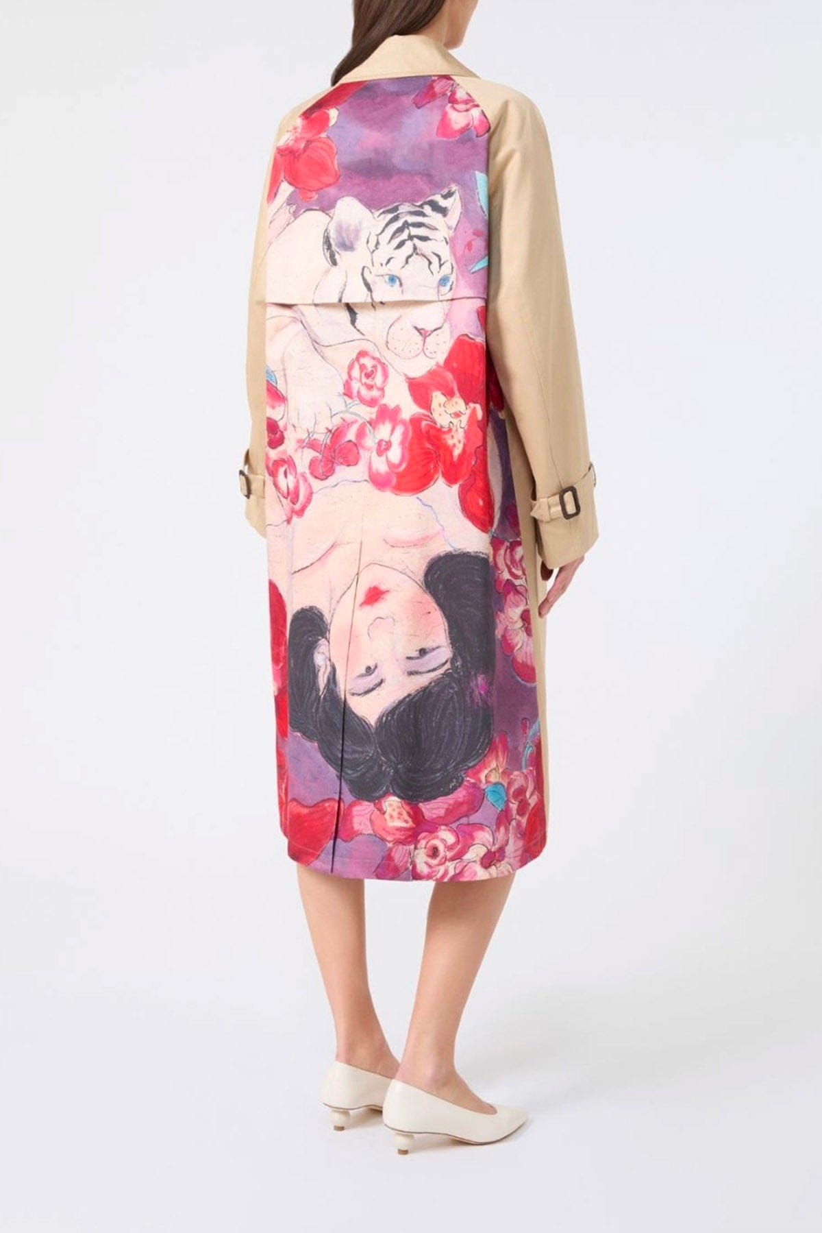 MAXMARA'S BRANDS SOPRABITO-IMPERMEABILE  Trench impermeabile donna fiorato Weekend Max Mara Wksninfa