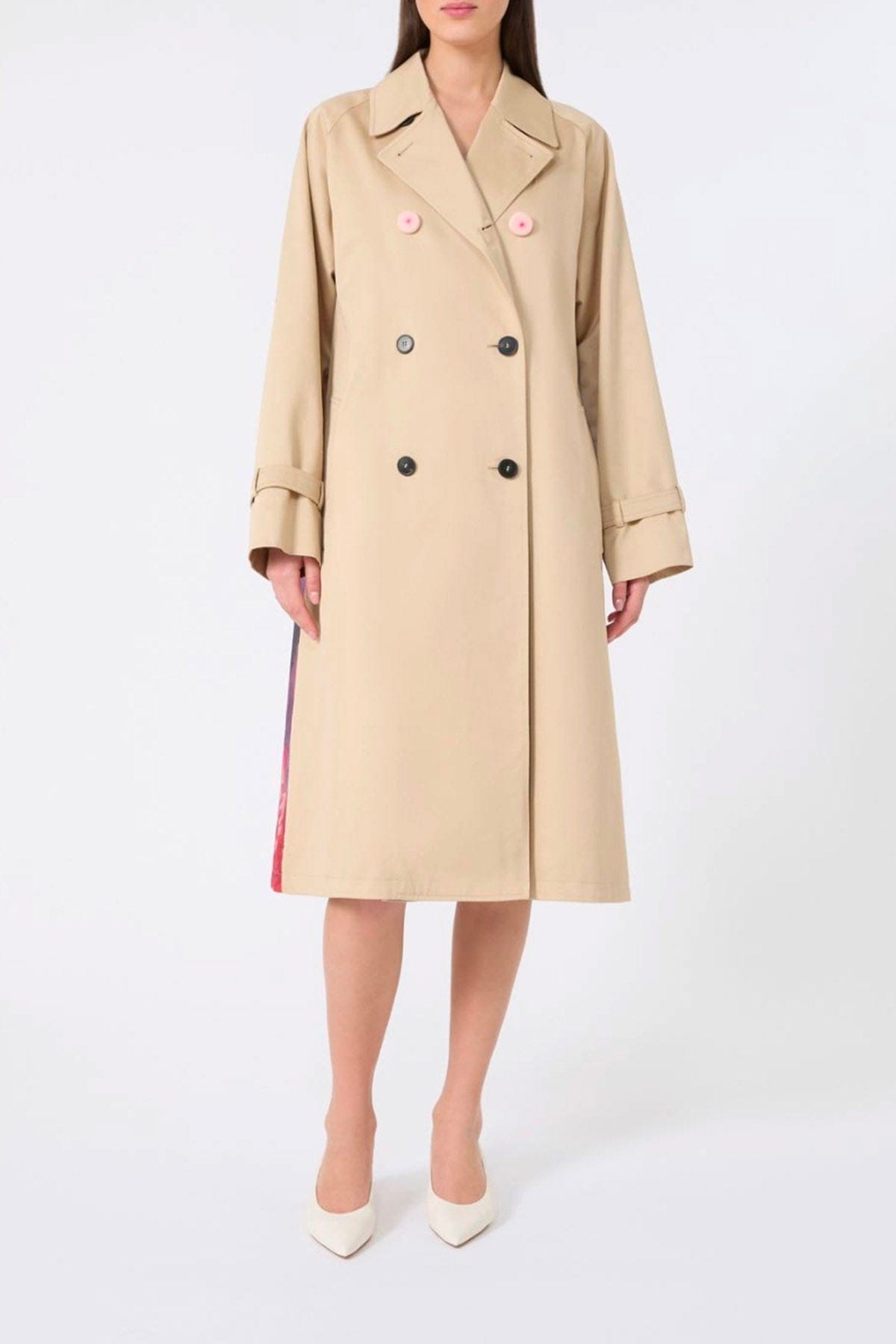 MAXMARA'S BRANDS SOPRABITO-IMPERMEABILE  Trench impermeabile donna fiorato Weekend Max Mara Wksninfa