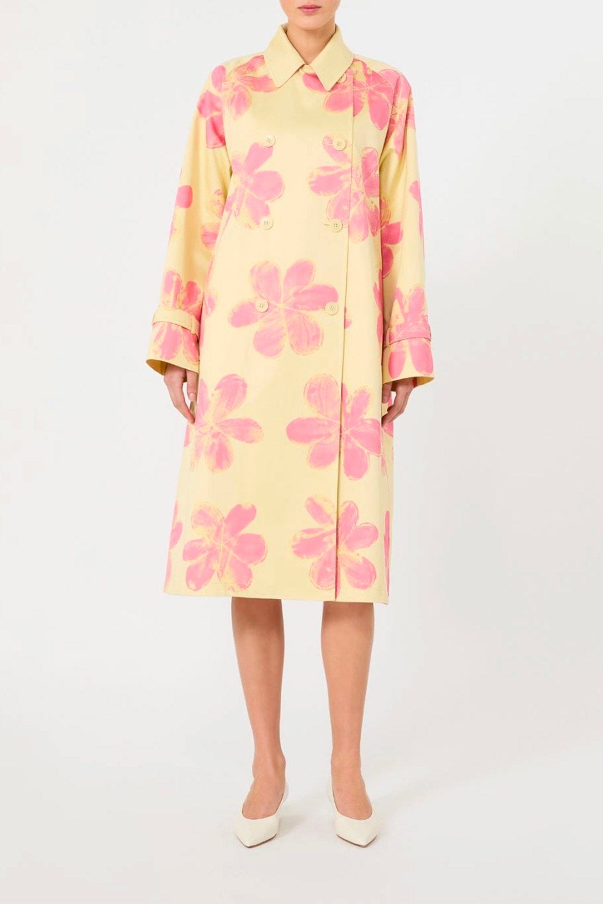 MAXMARA'S BRANDS SOPRABITO-IMPERMEABILE  Trench Impermeabile donna fiorato Weekend Max Mara Wksradioso