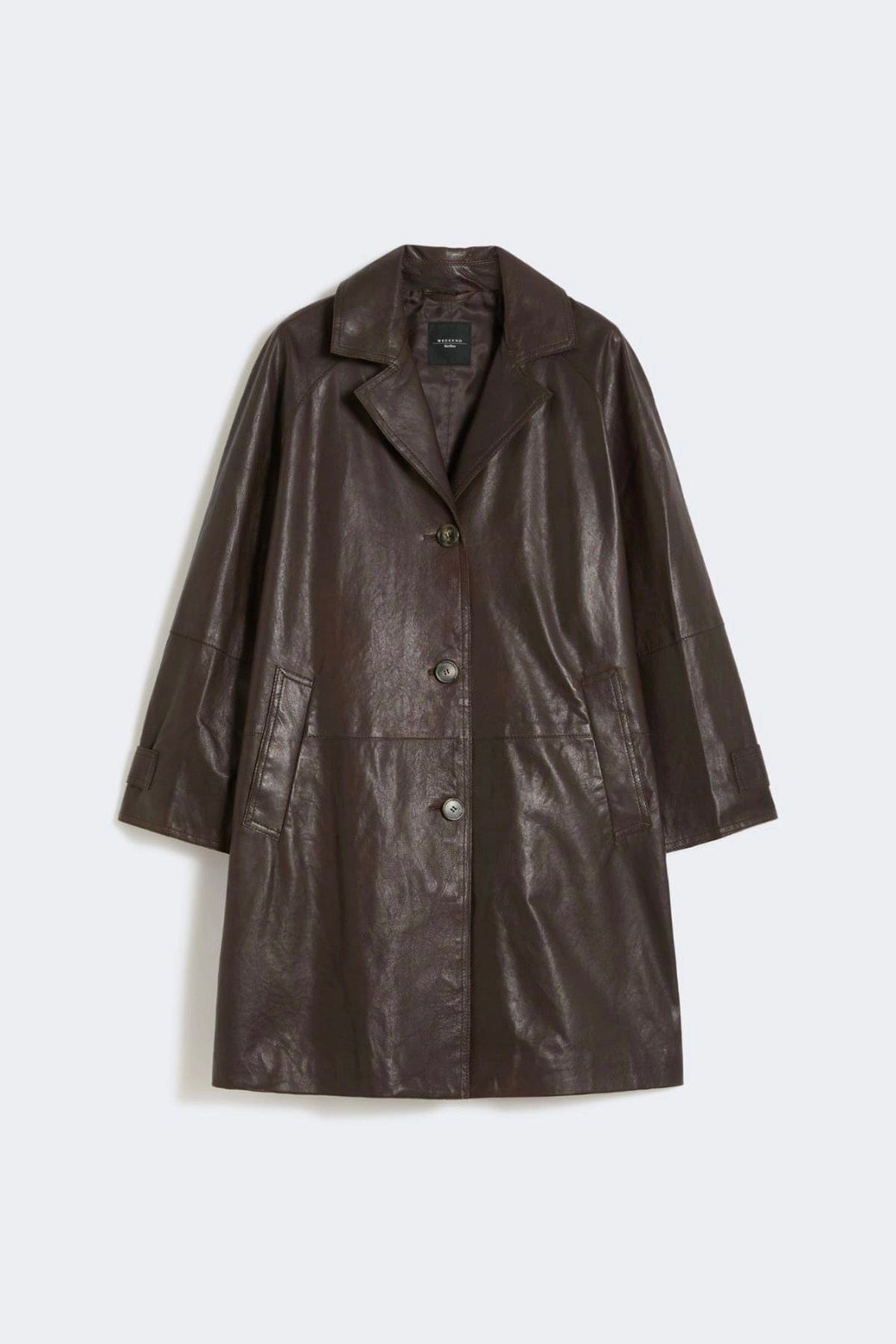 MAXMARA'S BRANDS SOPRABITO IN PELLE MARRONE SCURO / 34 Soprabito in pelle donna Max Mara Weekend Wkdcamino