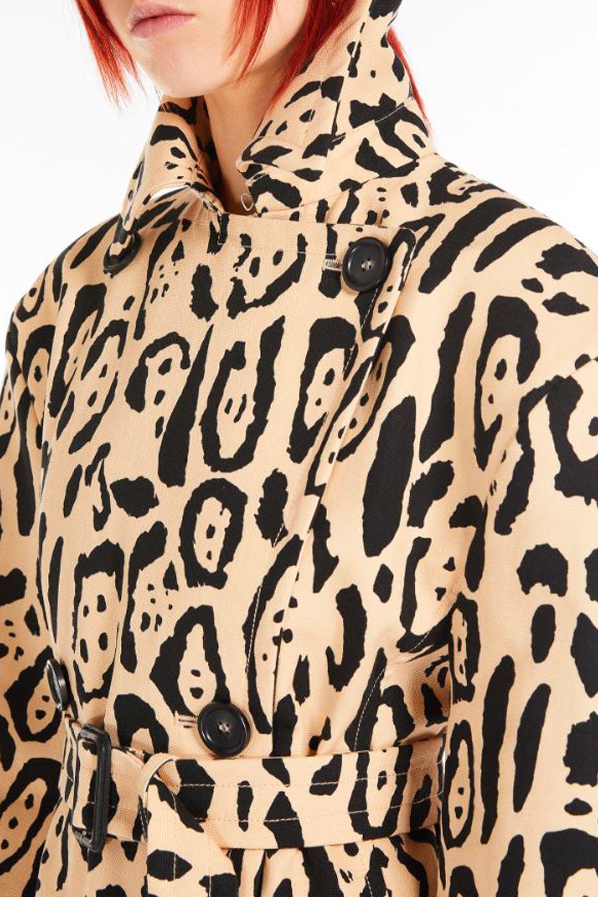 MAXMARA&#39;S BRANDS SOPRABITO Soprabito trench donna animalier Sportmax Grembo