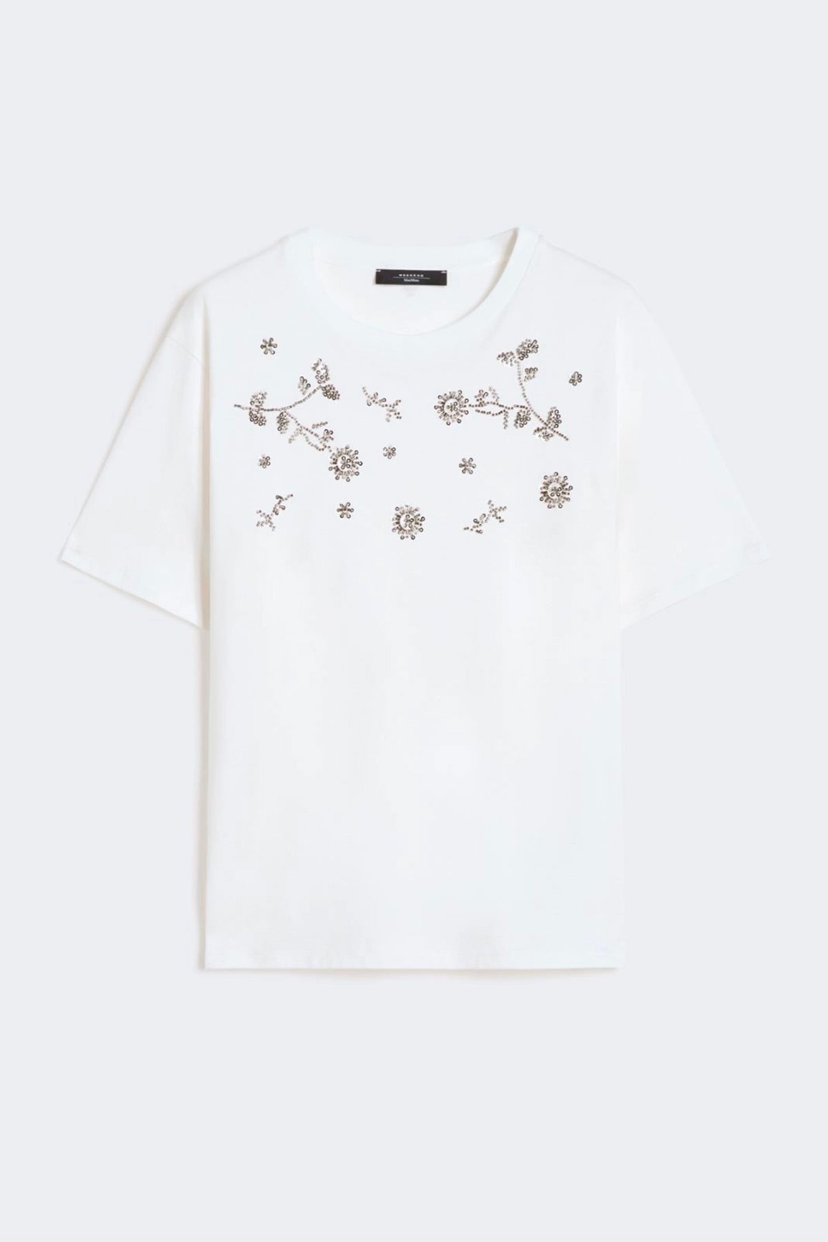 MAXMARA'S BRANDS T'SHIRT  BIANCO RICAMO / XXS T-Shirt donna Max Mara Weekend Wkdagile