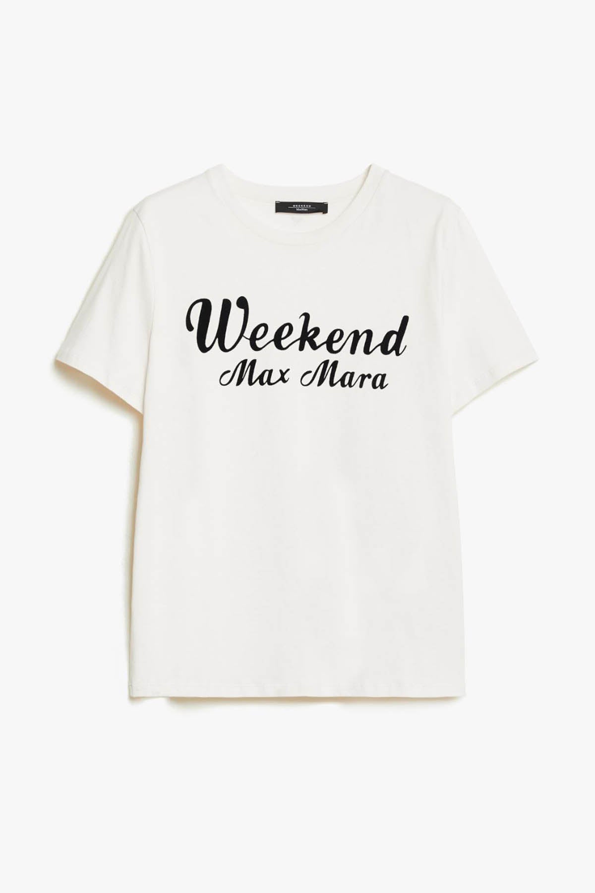 MAXMARA&#39;S BRANDS T&#39;SHIRT  BIANCO SCRITTA NERA / XXS T-Shirt Donna Weekend Max Mara Zirlo