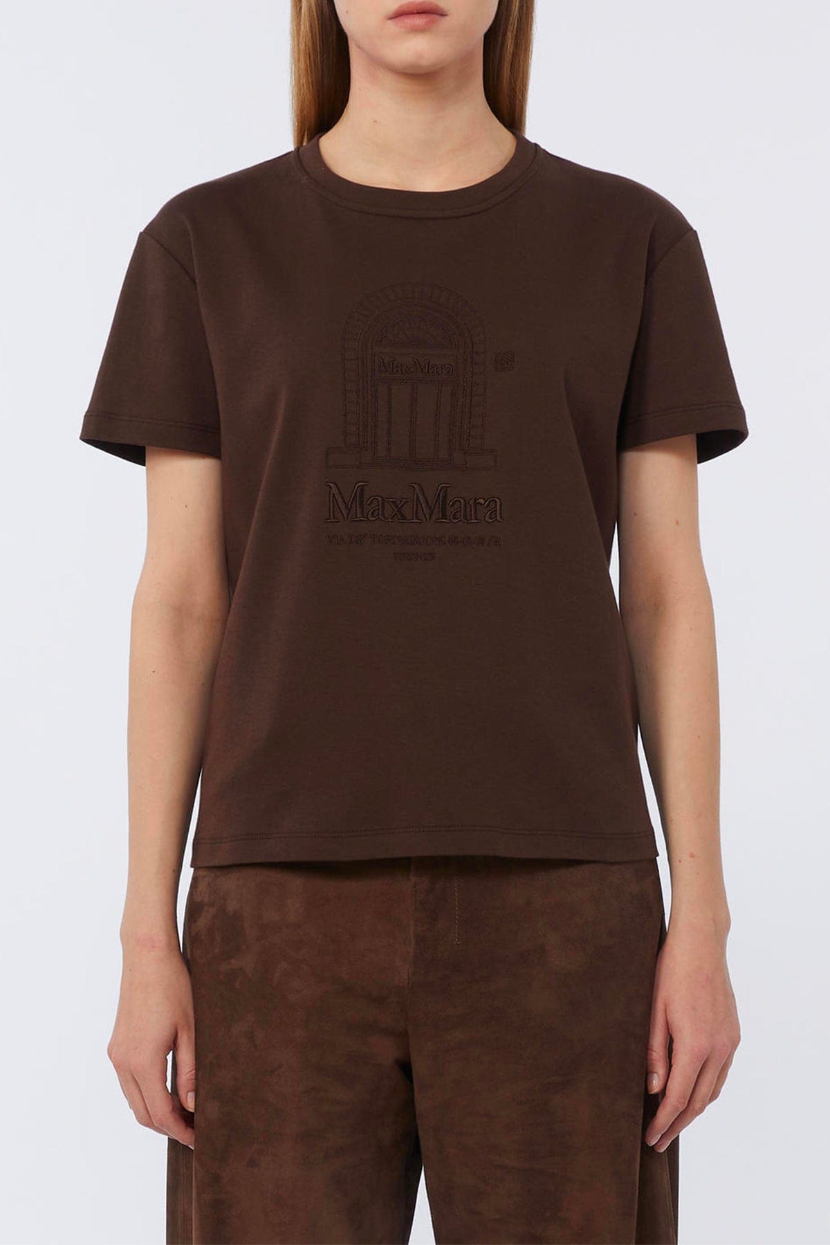 MAXMARA'S BRANDS T'SHIRT  MARRONE / XXS T-Shirt donna 'S Max Mara Smmbella