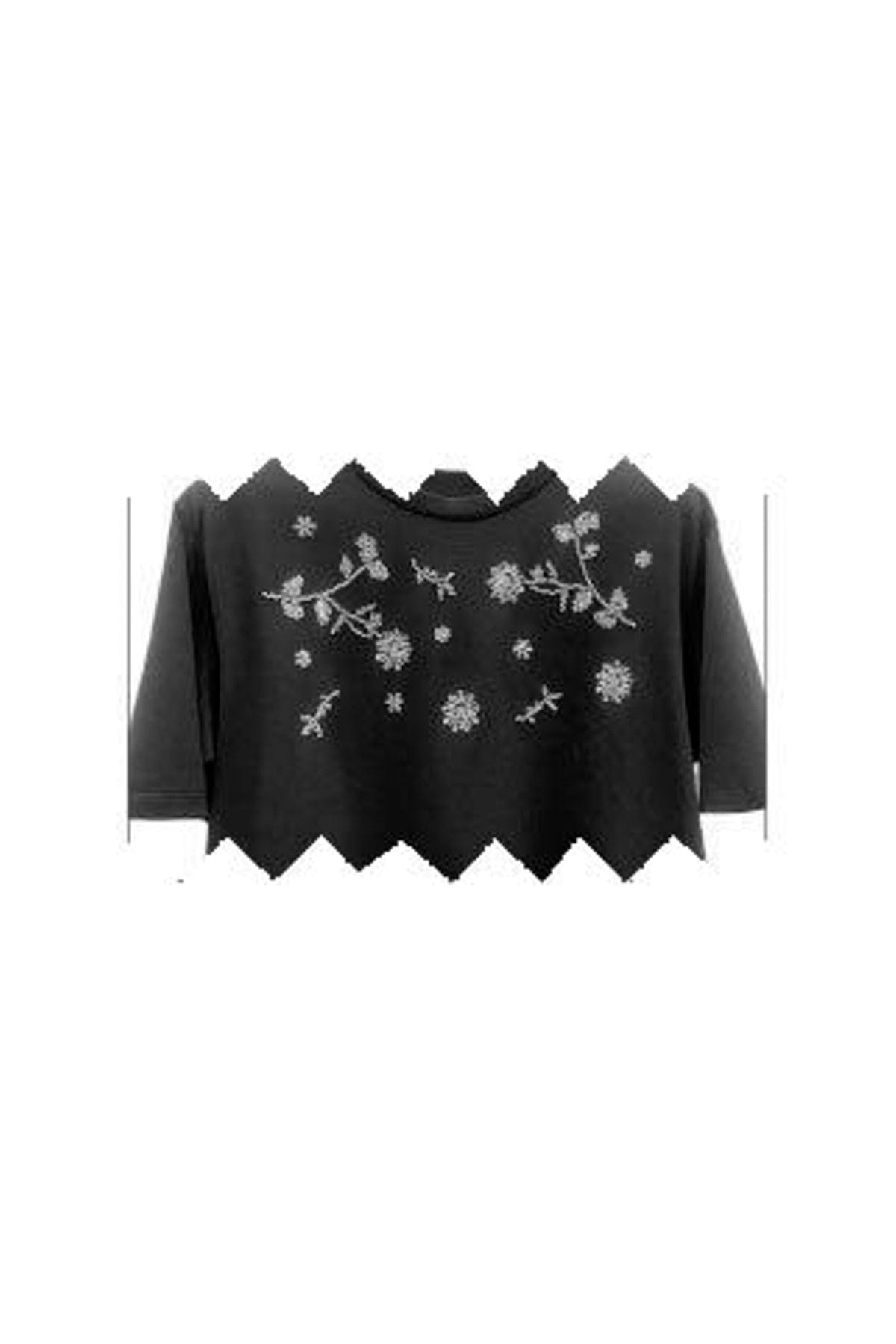 MAXMARA'S BRANDS T'SHIRT  NERO RICAMO / XXS T-Shirt donna Max Mara Weekend Wkdagile