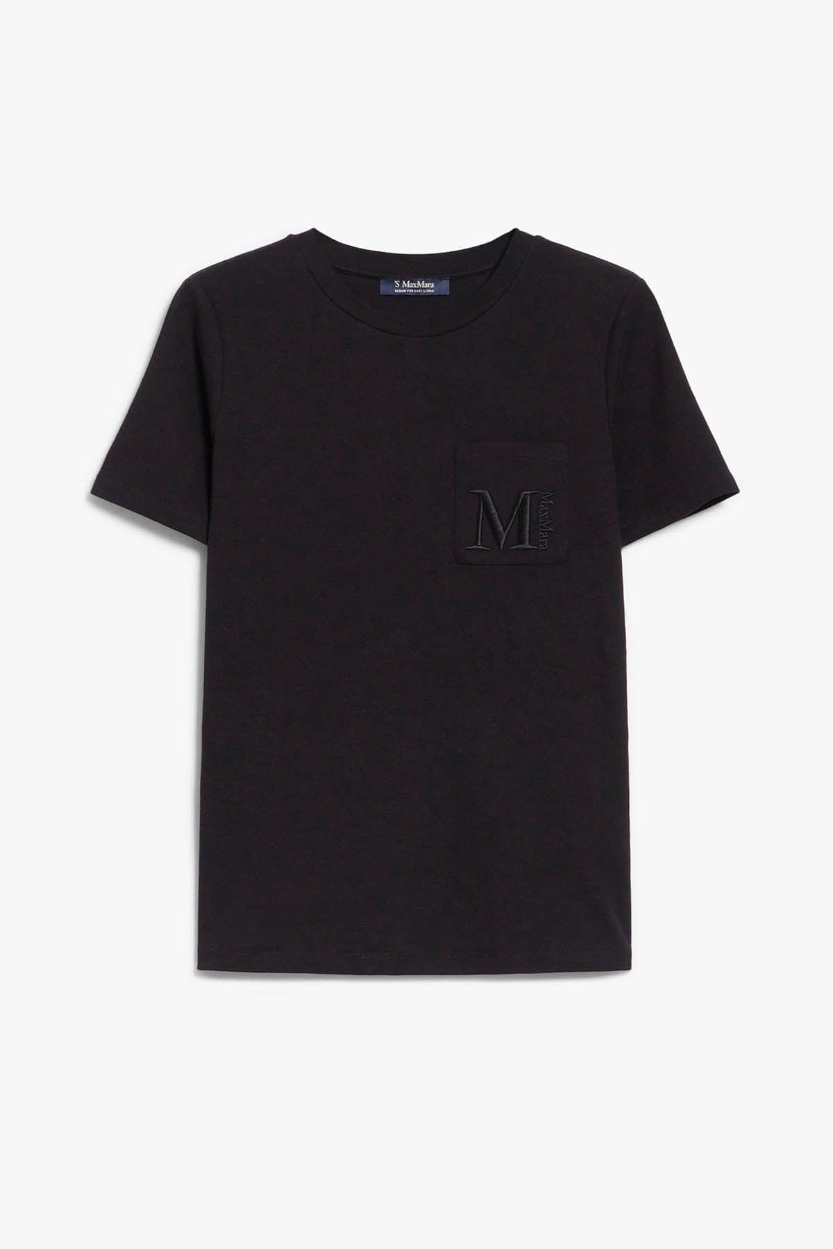 MAXMARA&#39;S BRANDS T&#39;SHIRT  NERO / XXS T-Shirt Donna &#39;S Max Mara Madera