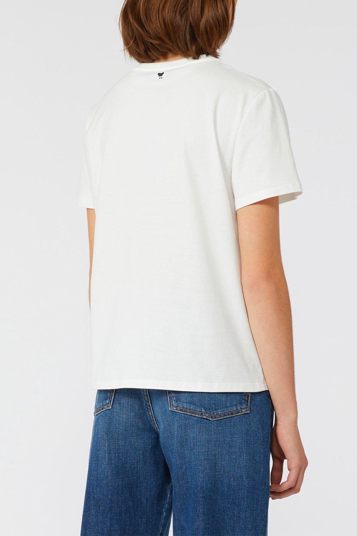 MAXMARA'S BRANDS T'SHIRT  BIANCO / XXS T-Shirt bianca ricamata Weekend Max Mara Ara