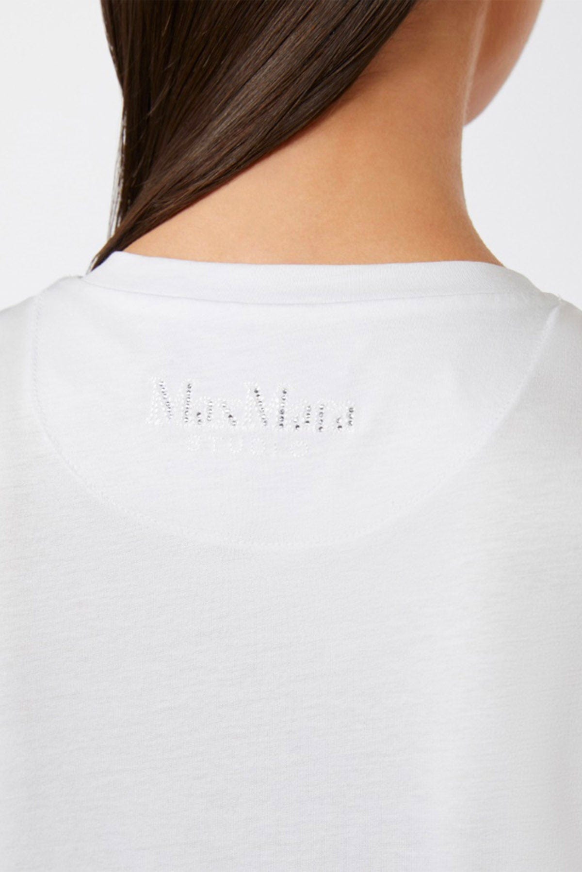 MAXMARA&#39;S BRANDS T&#39;SHIRT  T-Shirt dettaglio fiore Max Mara Studio Pontile