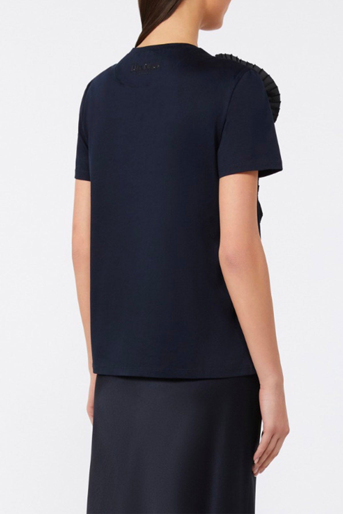 MAXMARA&#39;S BRANDS T&#39;SHIRT  T-Shirt dettaglio fiore Max Mara Studio Pontile