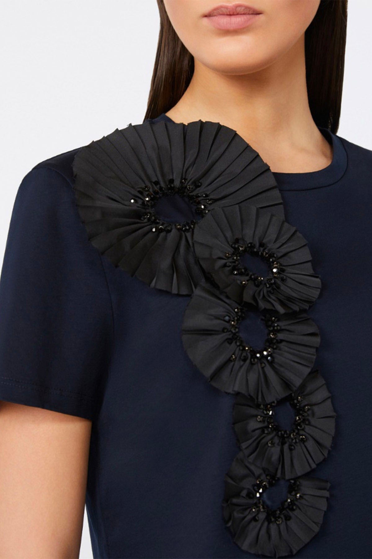 MAXMARA&#39;S BRANDS T&#39;SHIRT  T-Shirt dettaglio fiore Max Mara Studio Pontile