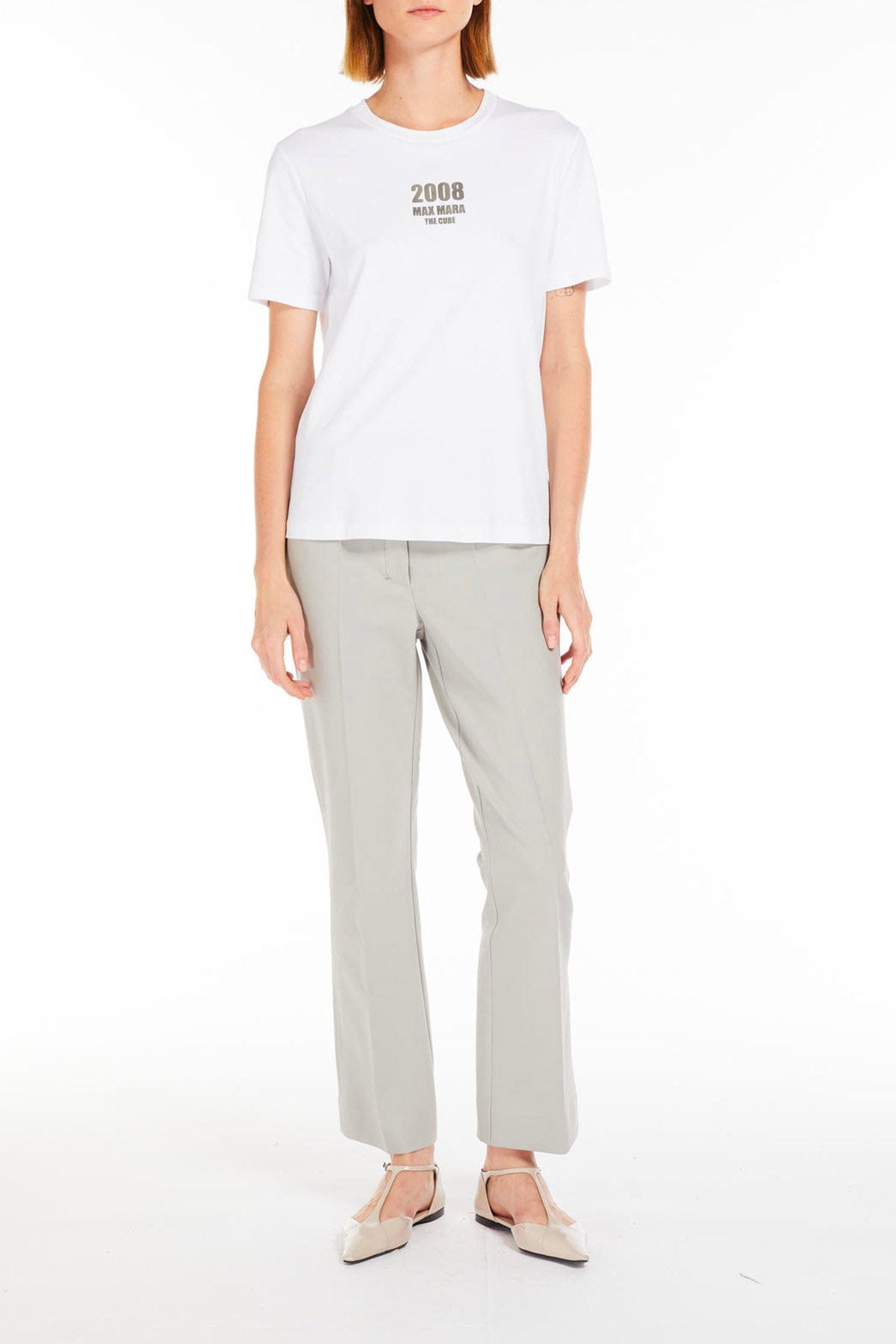 MAXMARA&#39;S BRANDS T&#39;SHIRT  T-Shirt donna in cotone &#39;S Max Mara Quieto