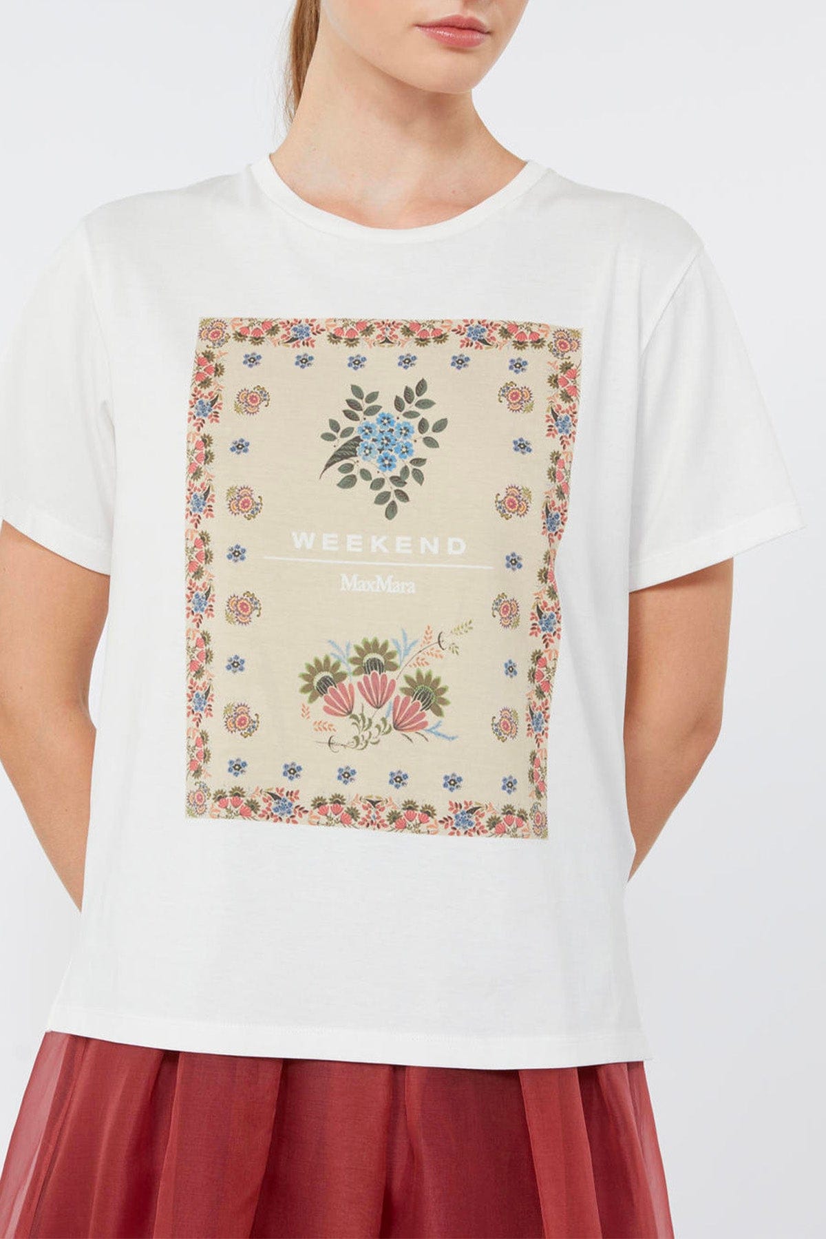 MAXMARA'S BRANDS T'SHIRT  T-Shirt in cotone donna Max Mara Weekend Wkdpantera
