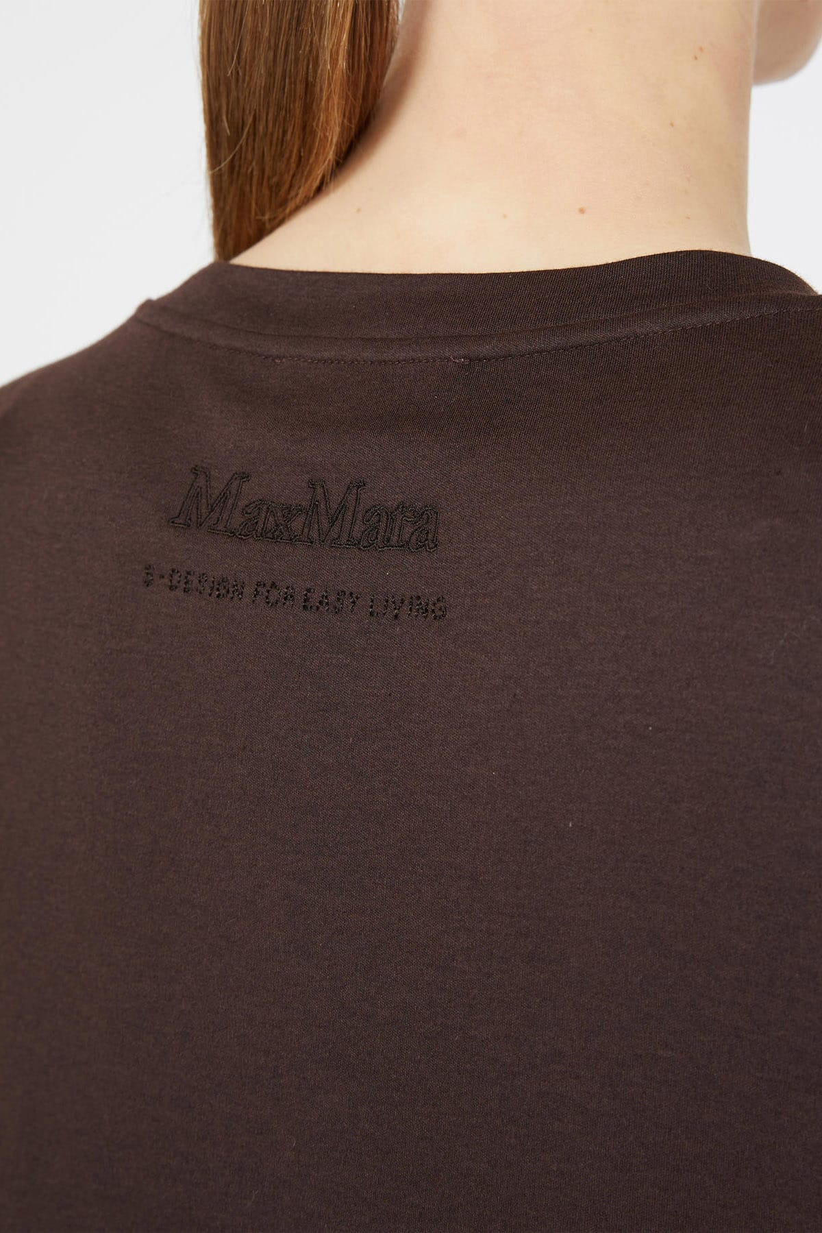 MAXMARA'S BRANDS T'SHIRT  T-Shirt marrone con dettaglio 'S Max Mara Smmmitico