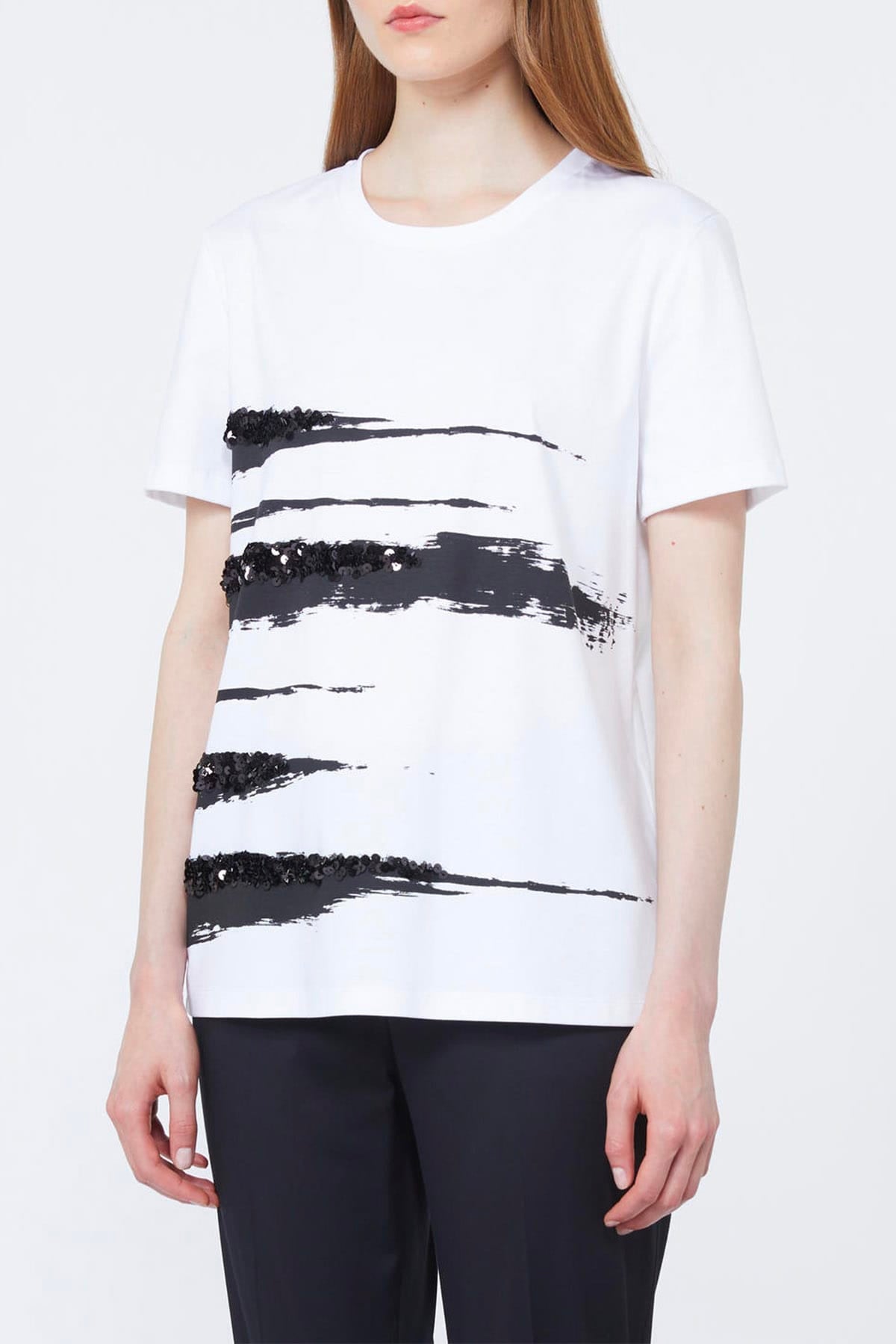MAXMARA'S BRANDS T'SHIRT  ZEBRATO / XXS T-shirt donna zebrata Max Mara Studio Mstpiacere