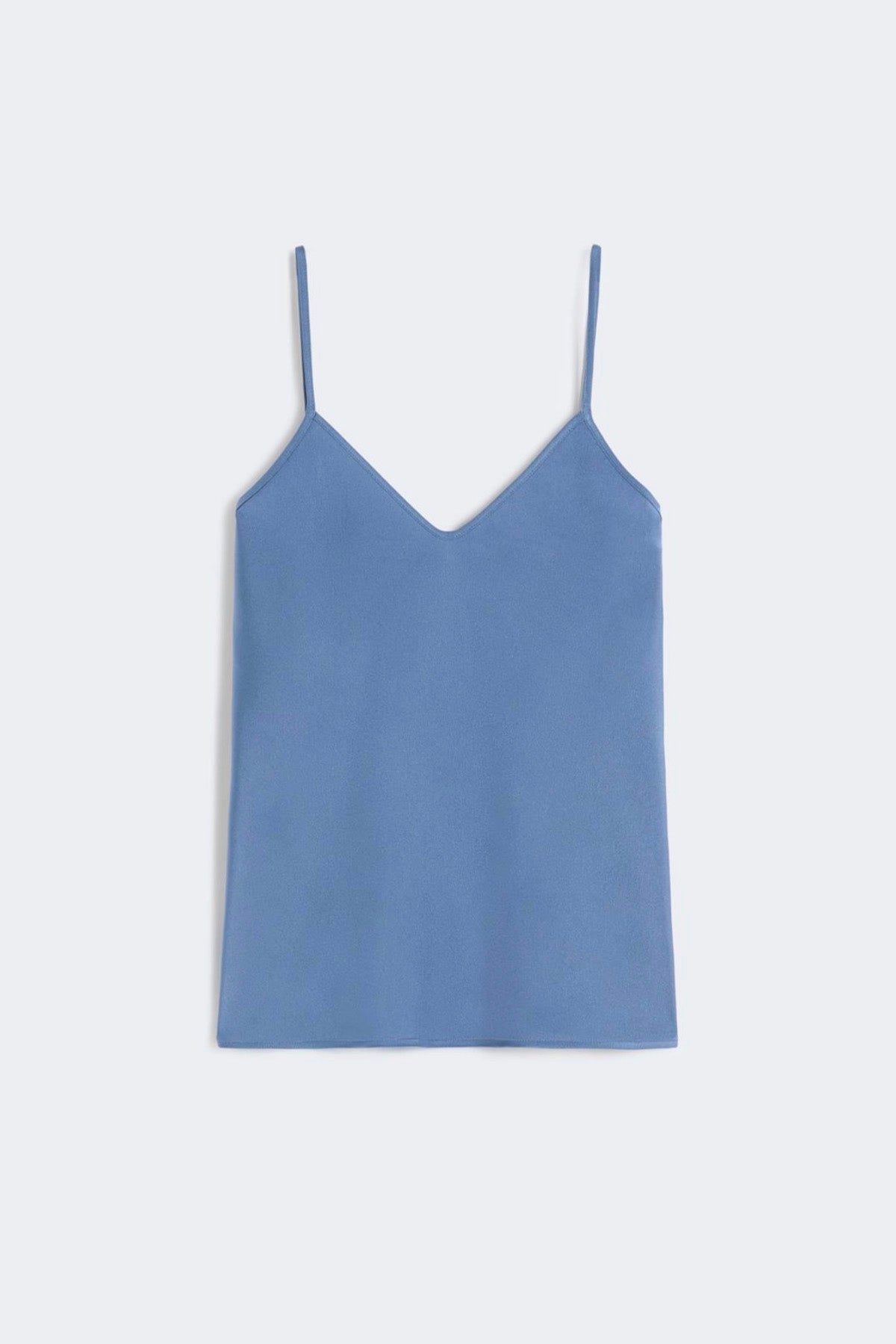 MAXMARA'S BRANDS TOP-CANOTTIERA IN TES.  BLU OPALE / 34 Top in satin donna Max Mara Studio Elegante Mseelfi
