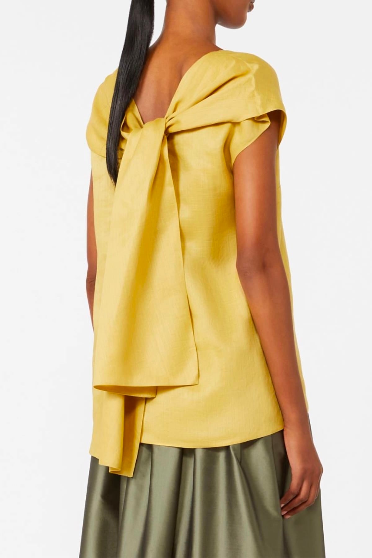 MAXMARA'S BRANDS TOP-CANOTTIERA IN TES.  GIALLO PRIMULA / 34 Top donna 'S Max Mara giallo Smmtalento